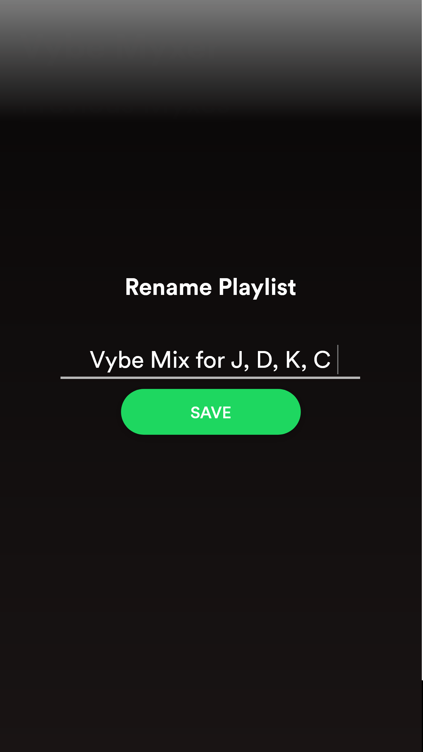 Final Design: Rename Playlist