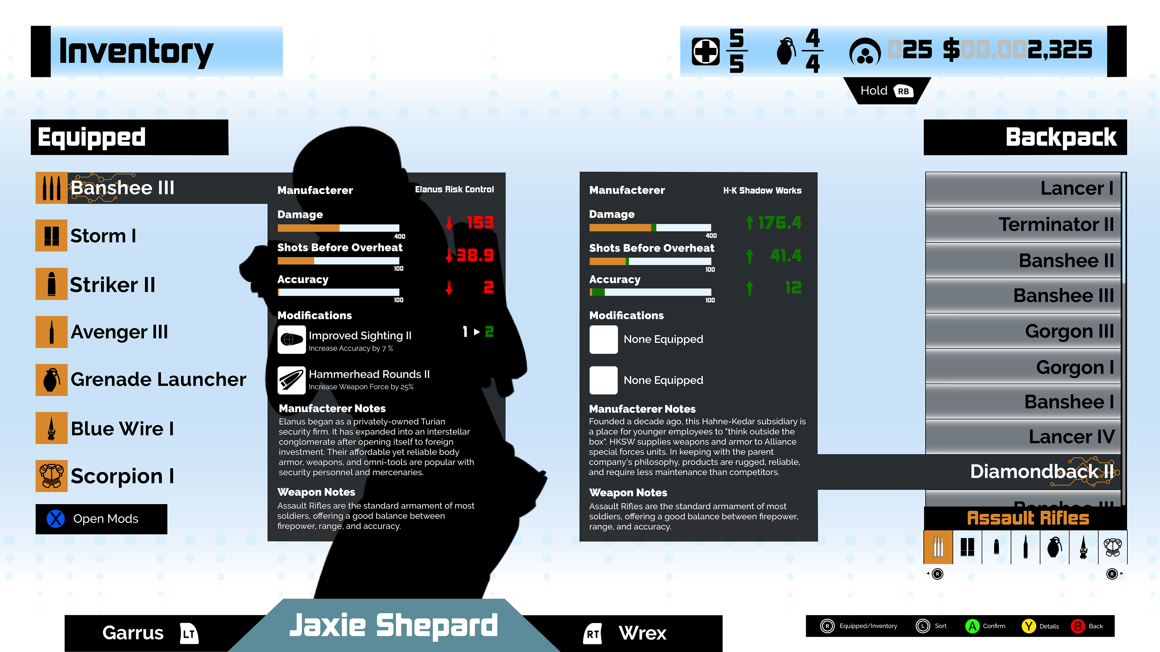 Final Design: Weapon Comparison