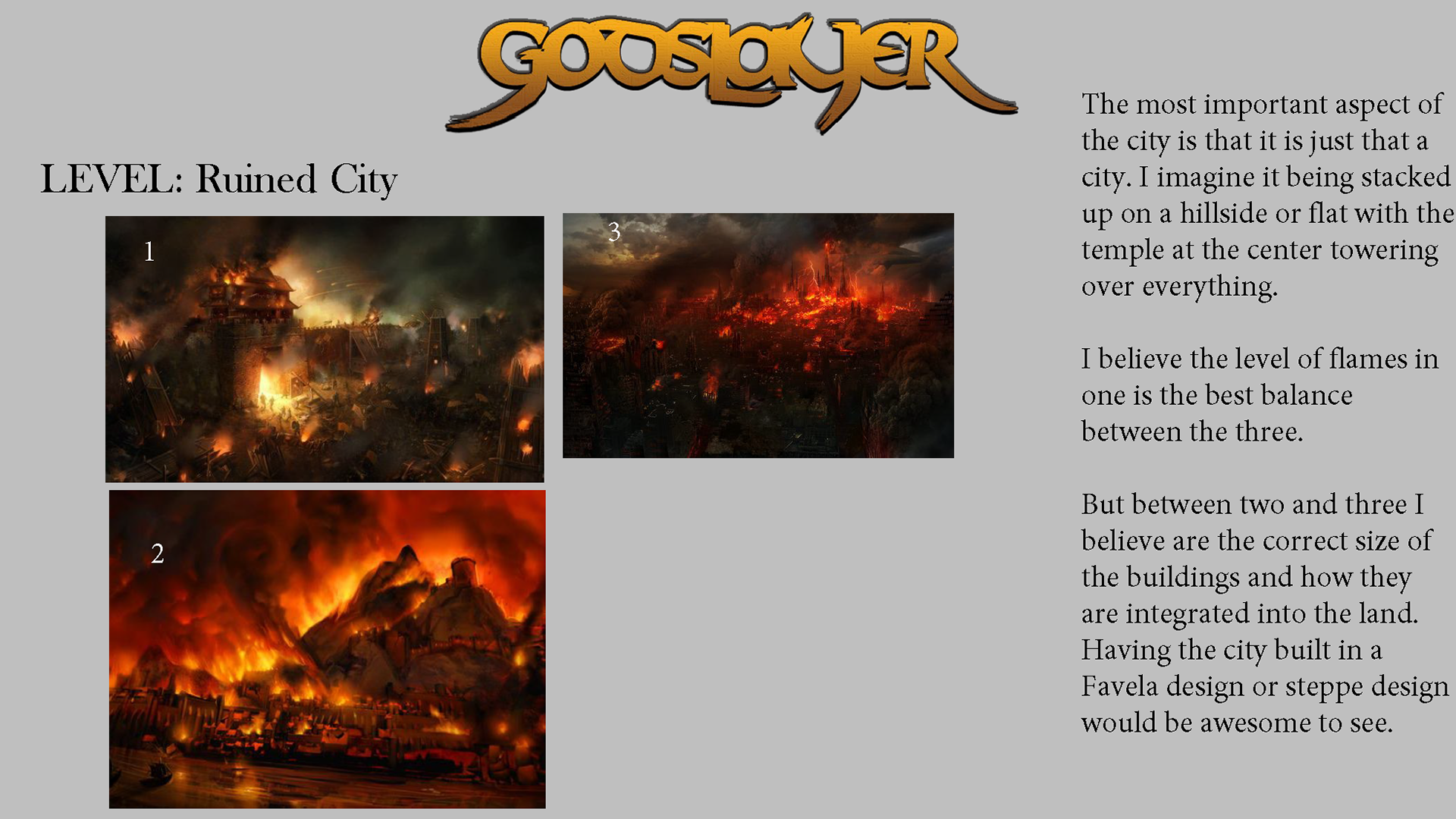 Ruined City Feedback