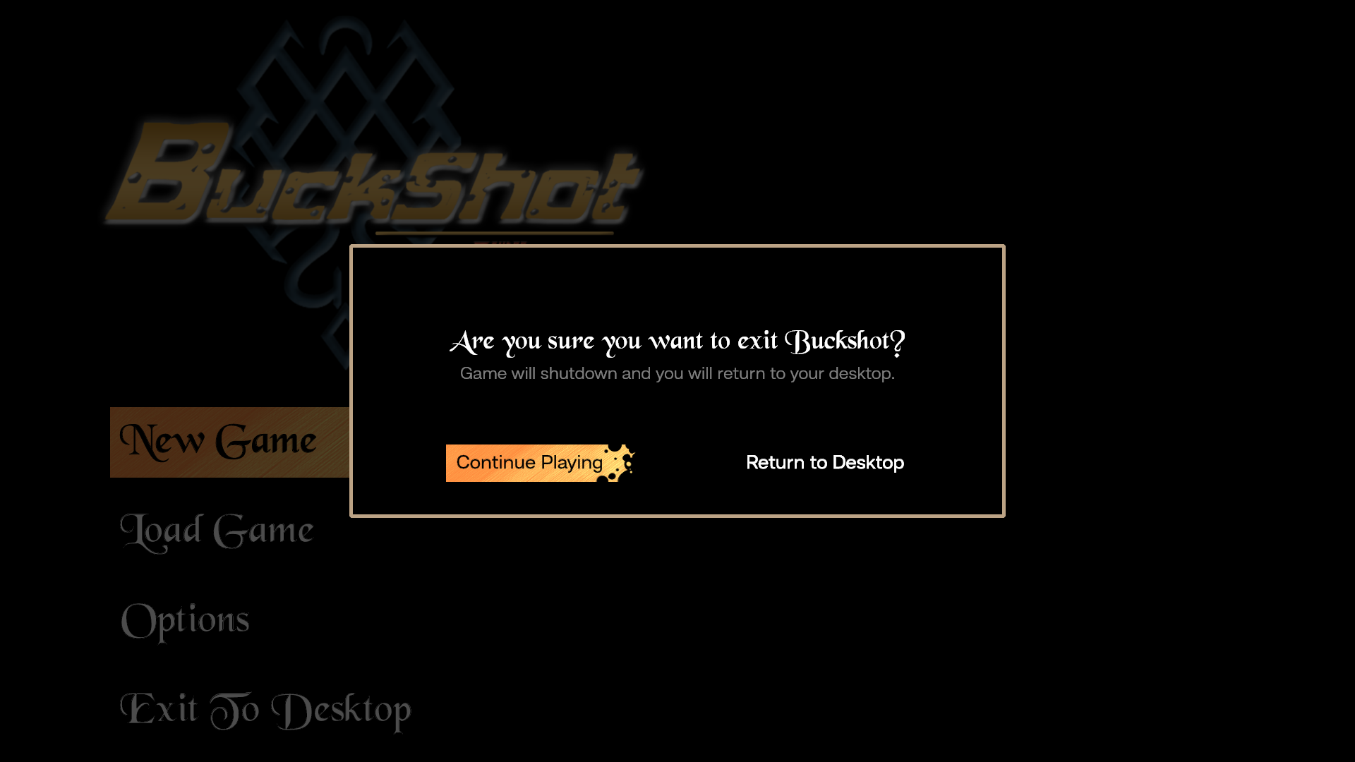 Mid-Fidelity - Exit To Desktop