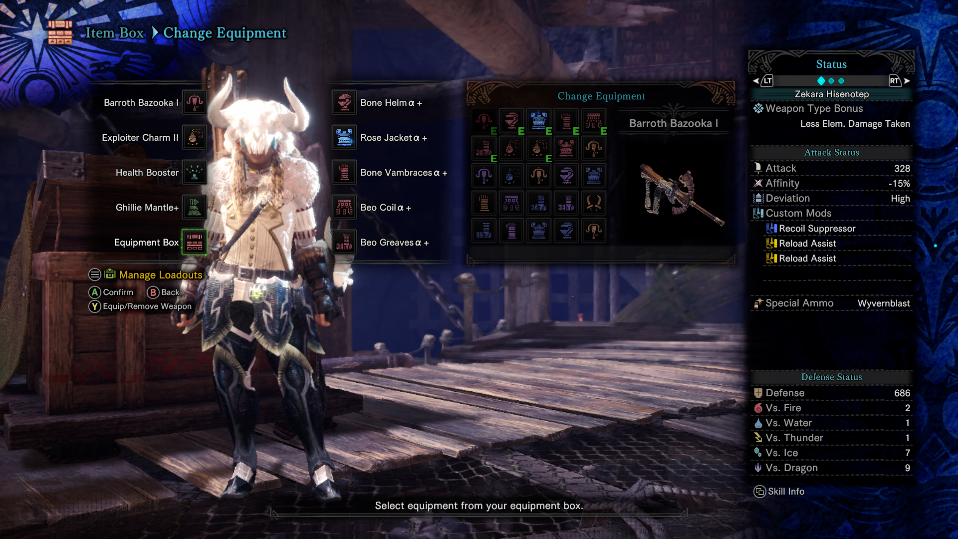 Monster Hunter: World - Equipment Box + Status