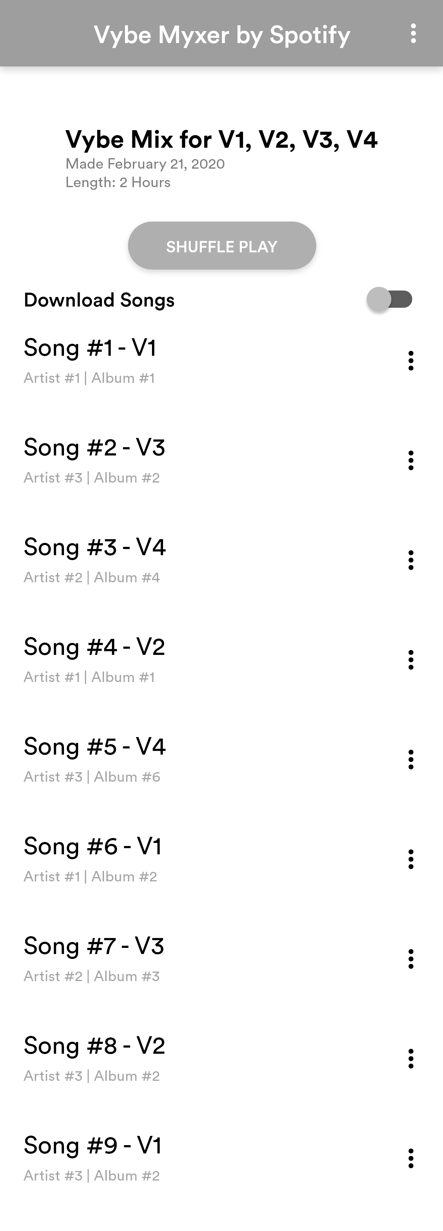 Final Playlist