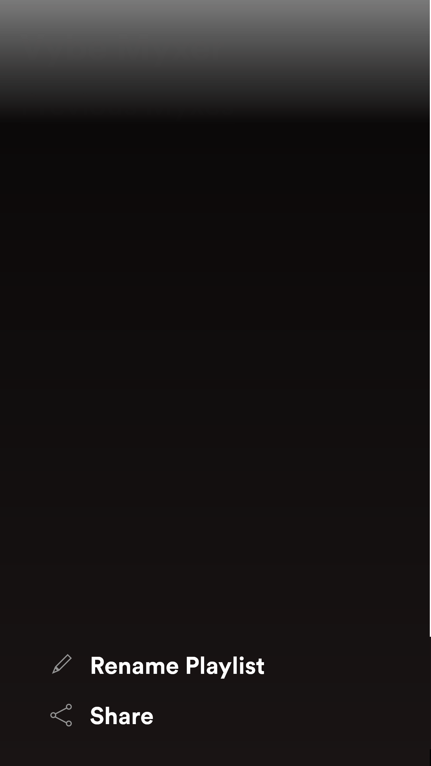 Final Design: Playlist Options