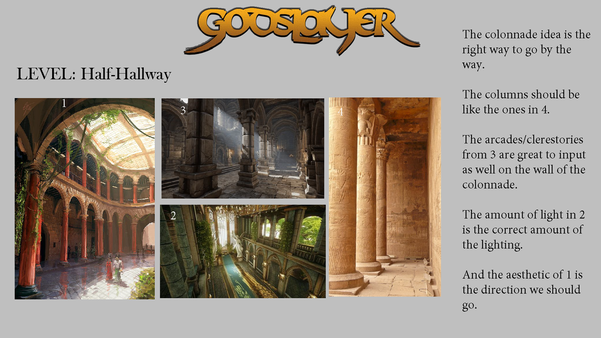 Half-Hallway Colonnade Feedback