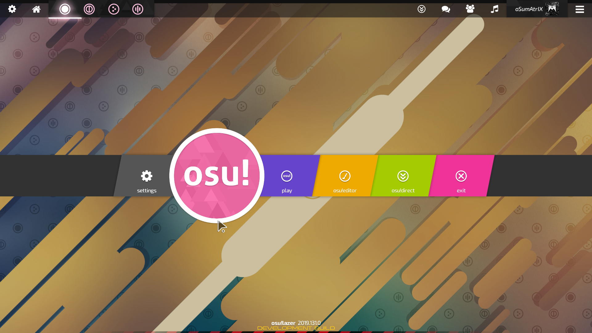 Osu! Main Menu
