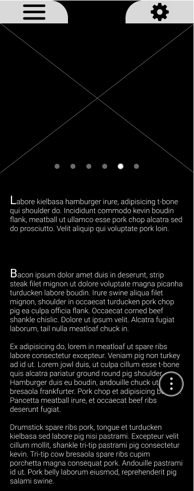 News Wireframe