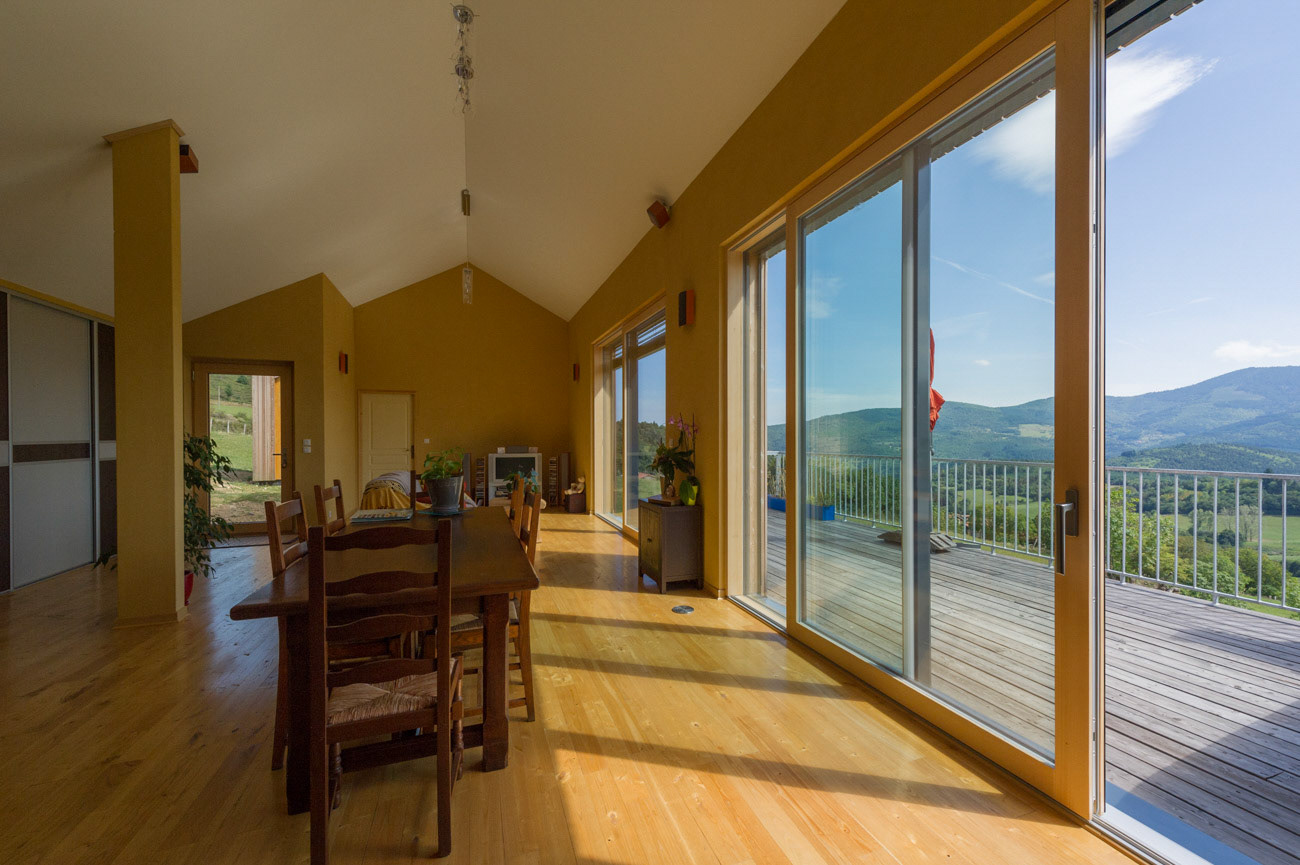 Maison passive, Carole Mathevon architecte, Vanosc ( Ardèche )