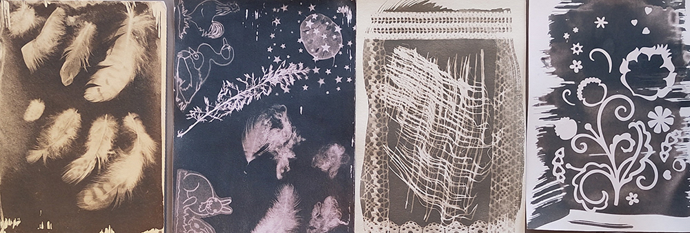 Cyanotypes teintés