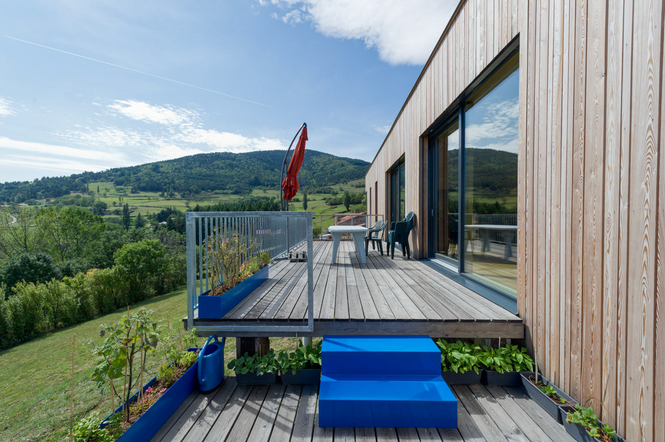 Maison passive,,Carole Mathevon architecte, Vanosc ( Ardèche )