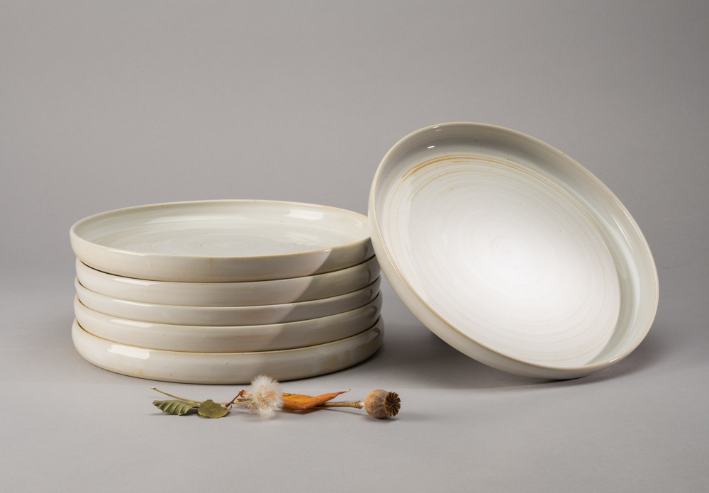 Série d'assiettes sur mesure pour un restaurant de luxe
