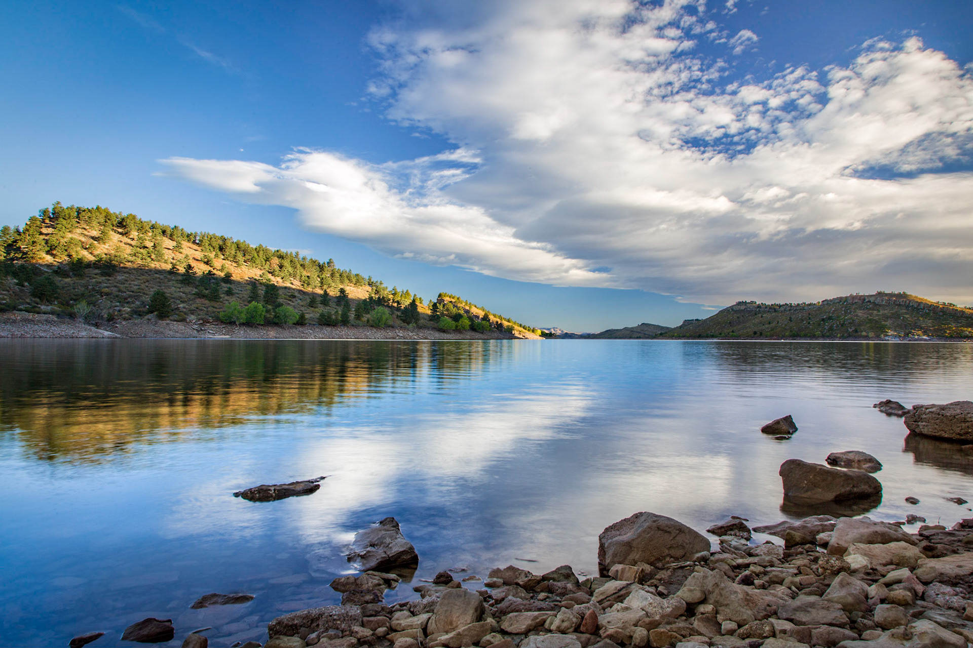 "Morning Reflections" (Horsetooth Reservoir, Larimer County, CO)