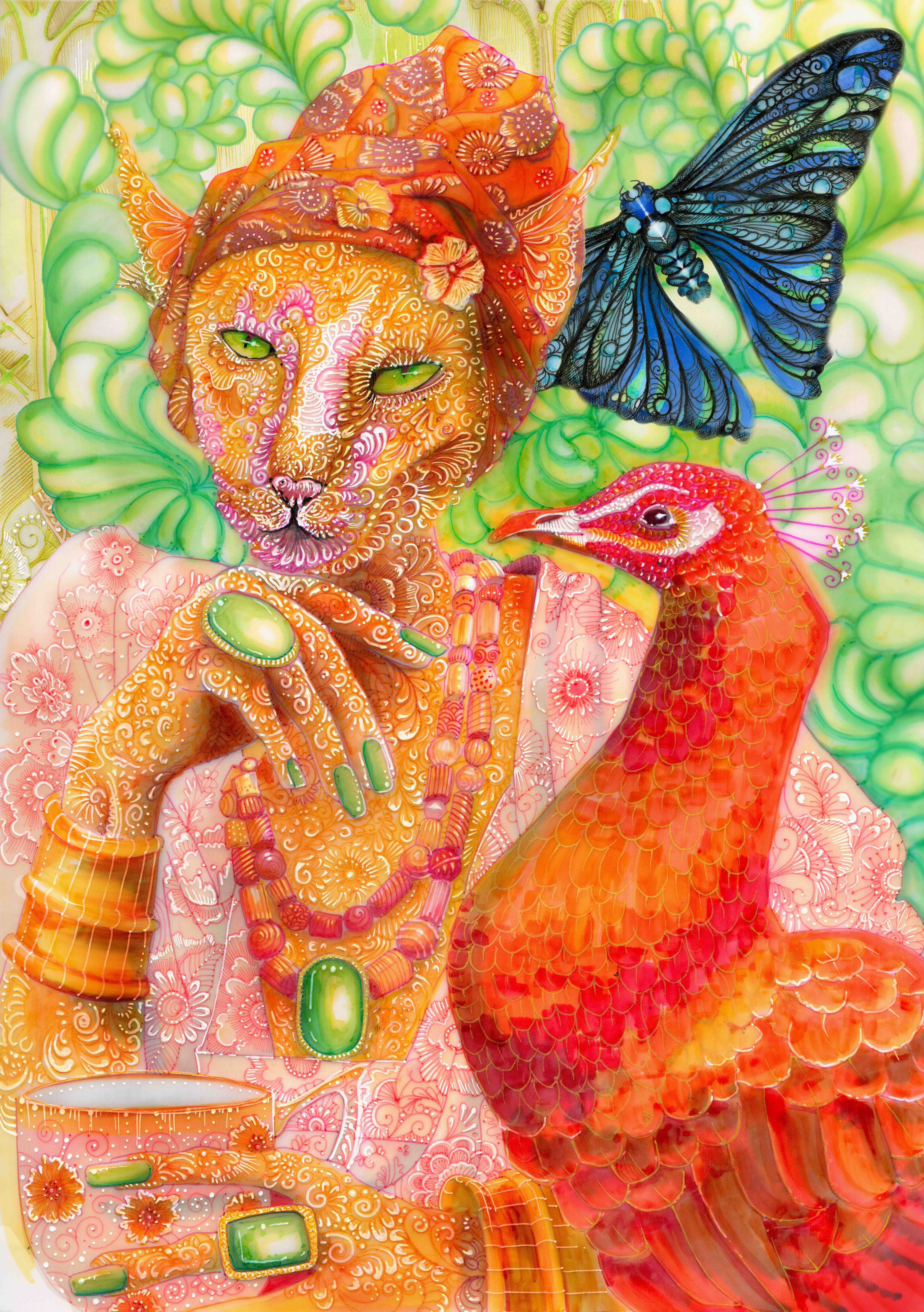 Madam La Chat - from my Bizzarro collection, Madam las Chat is a stunning 1000 piece puzzle
