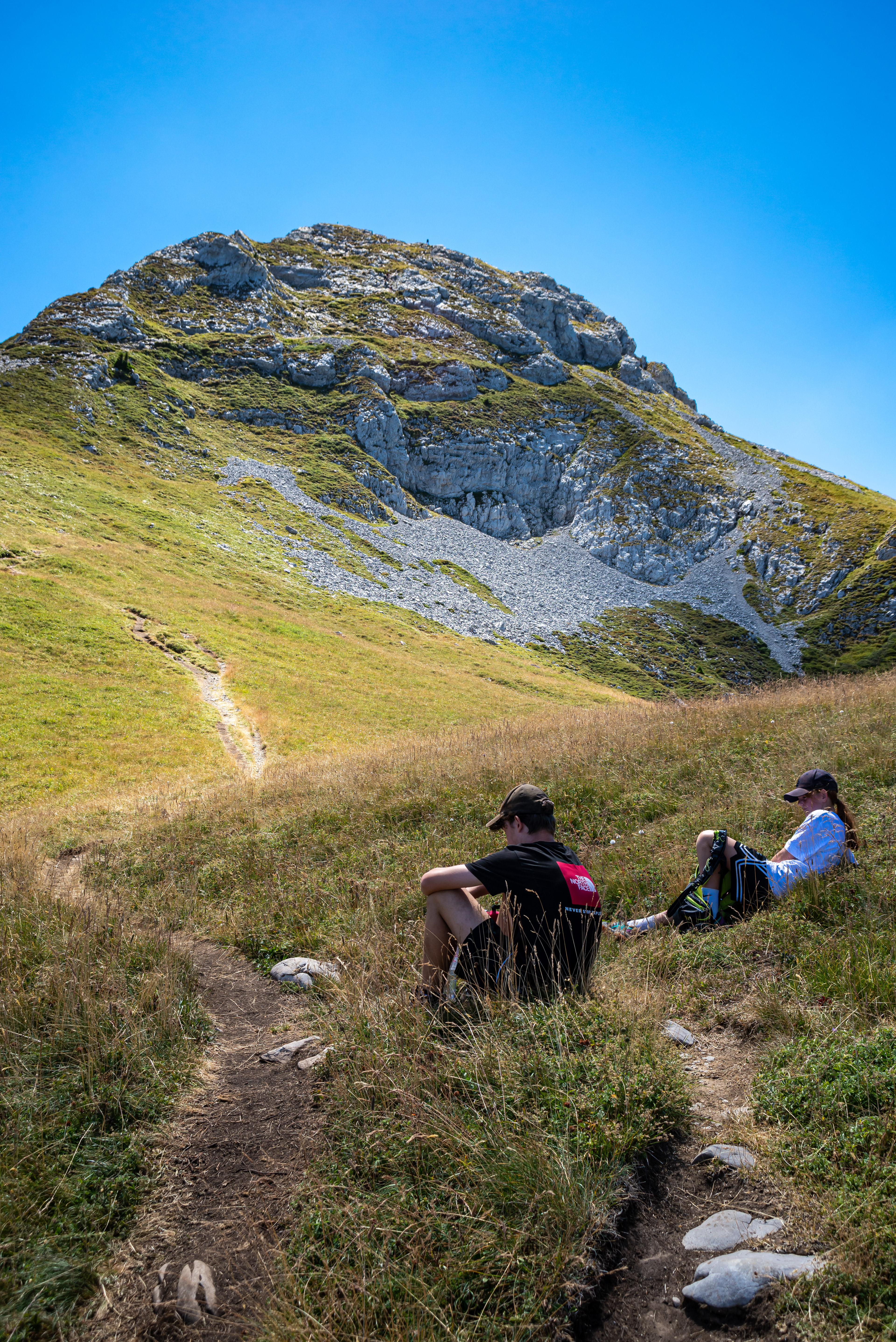 Petite pause avant le sommet de la Sambuy