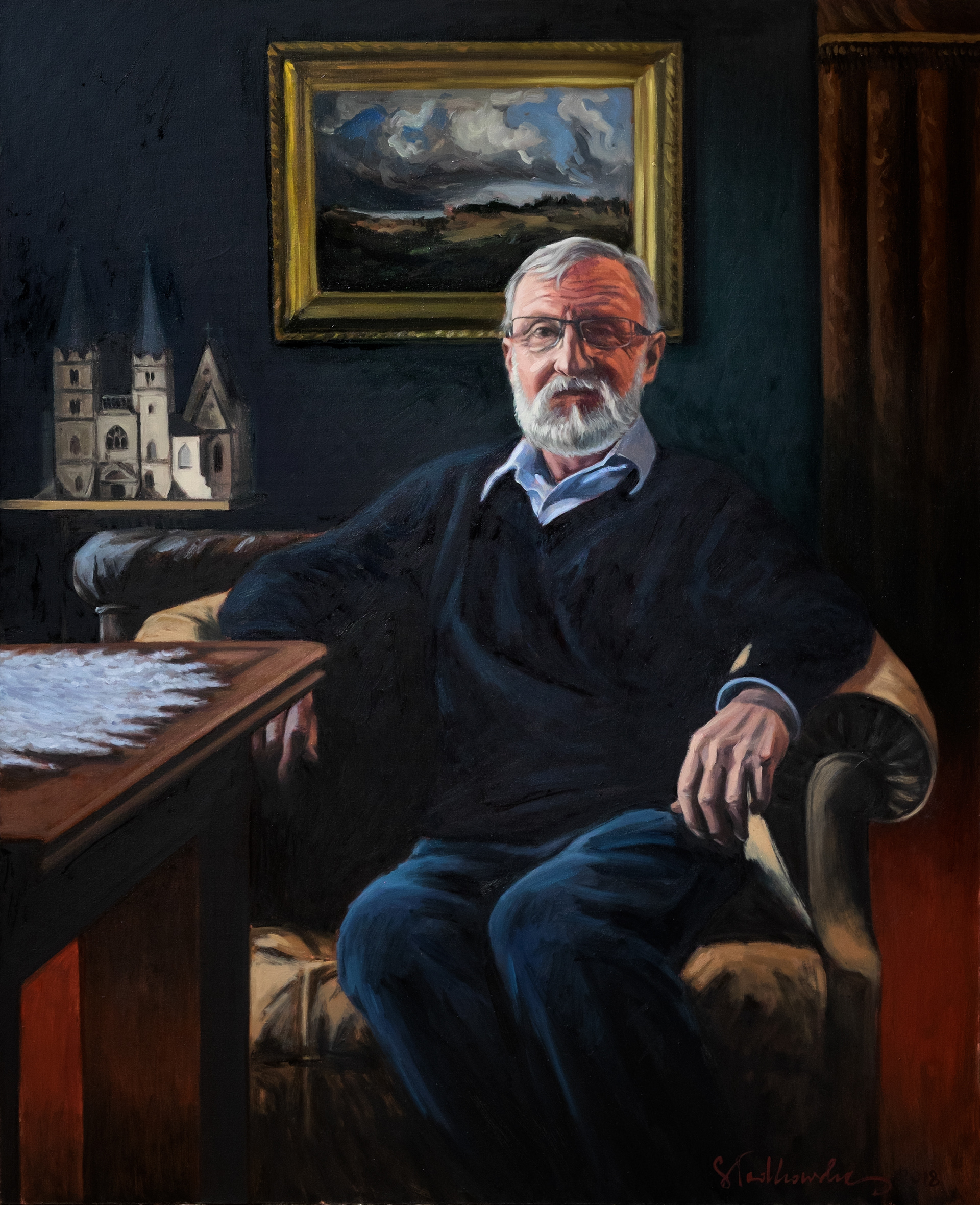 Portret Przyjaciela – obraz olejny na płótnie 80 x 100 cm