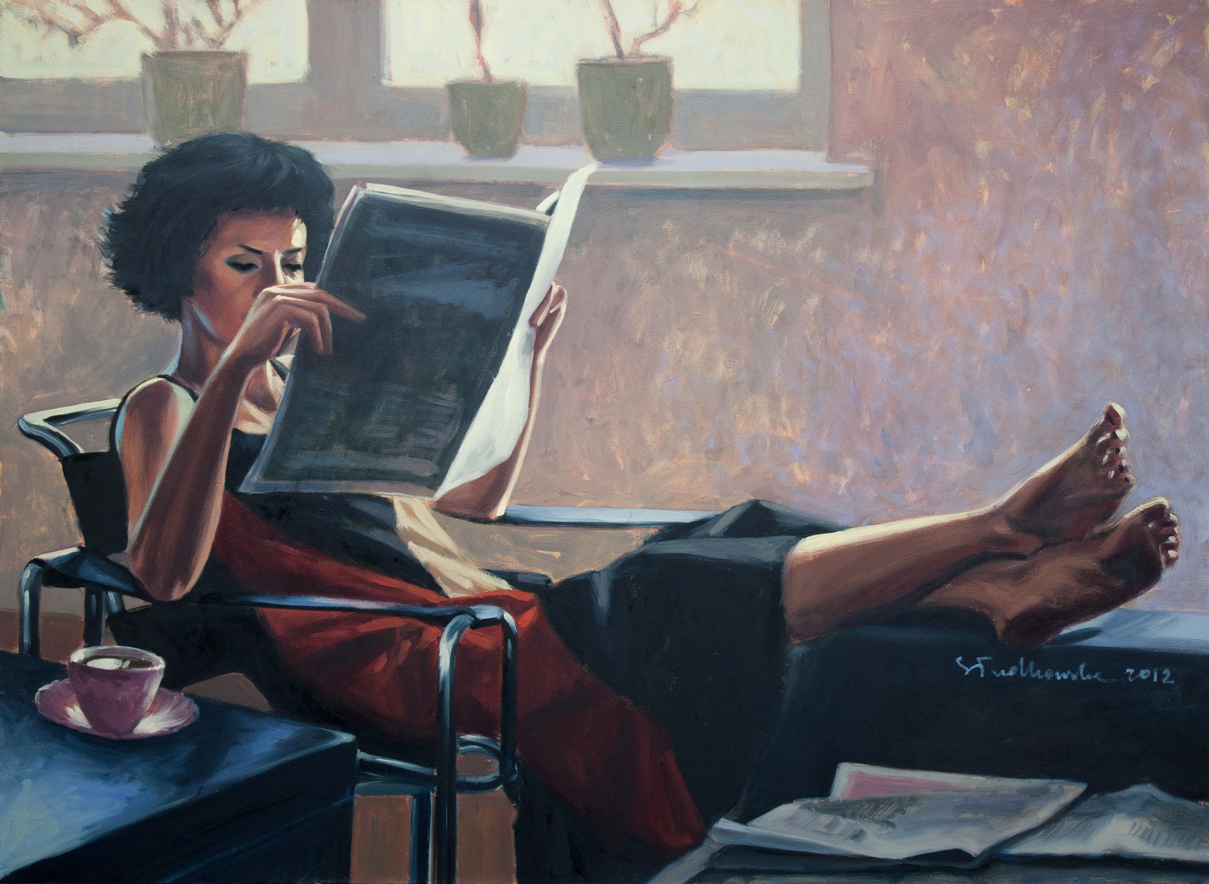 Morning - obraz olejny na płótnie 100 x 73 cm