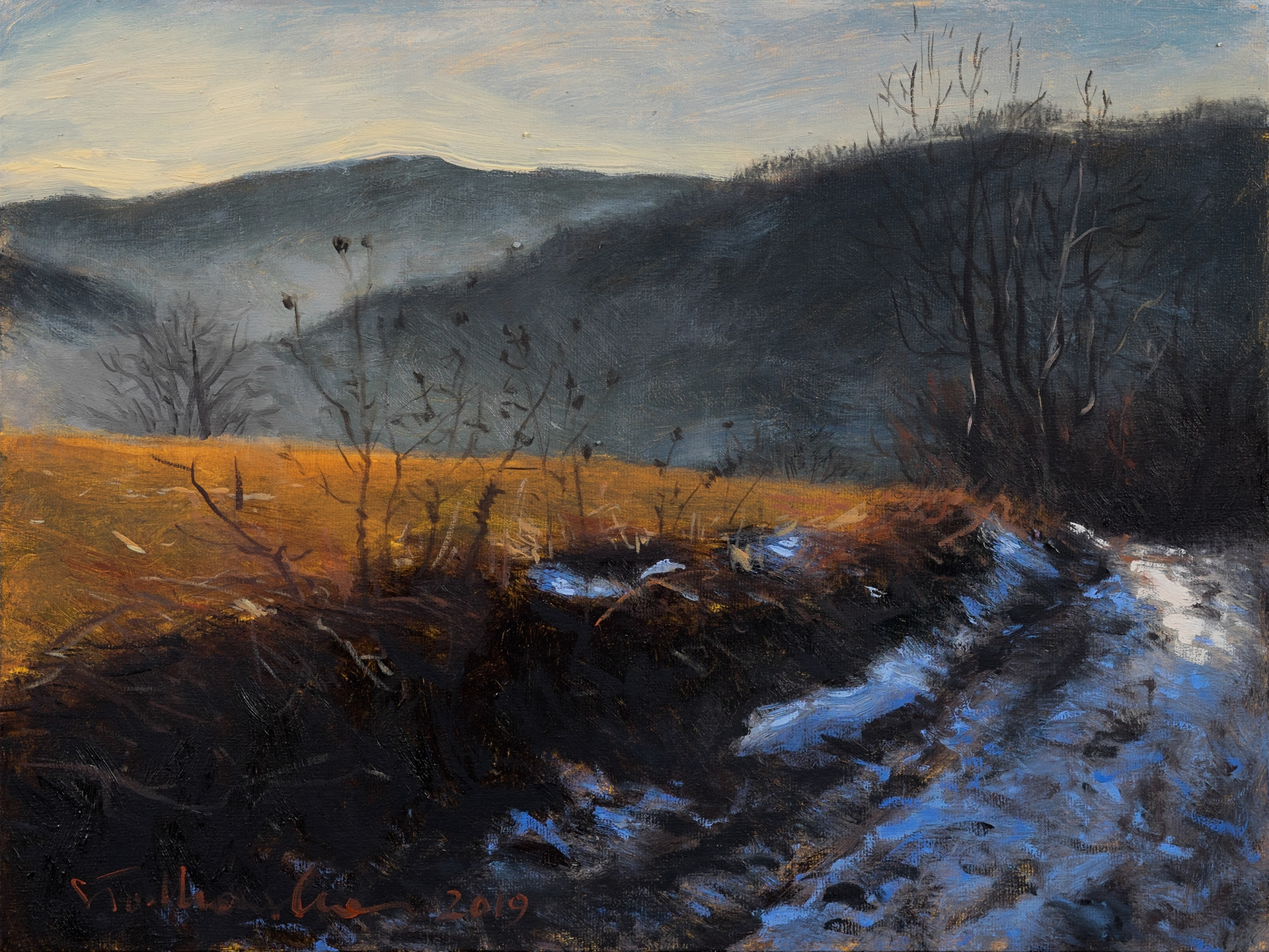 Wędrówka 2, Beskid Sądecki - obraz olejny na płótnie 40 x 30 cm   /PRIVATE COLLECTION/