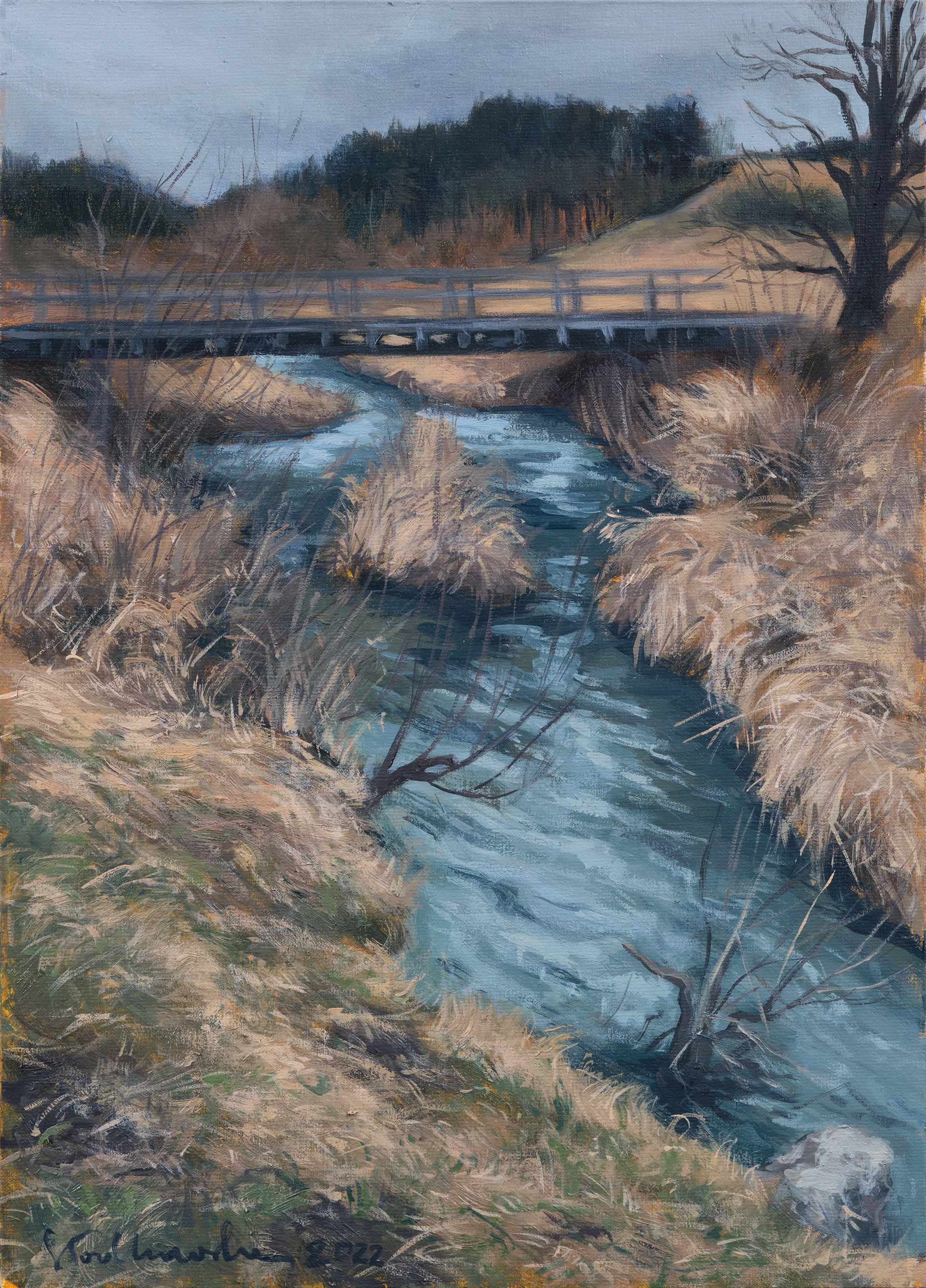 Okolice Birczy 2, Pogórze Przemyskie. – obraz olejny na płótnie 33 x 46 cm