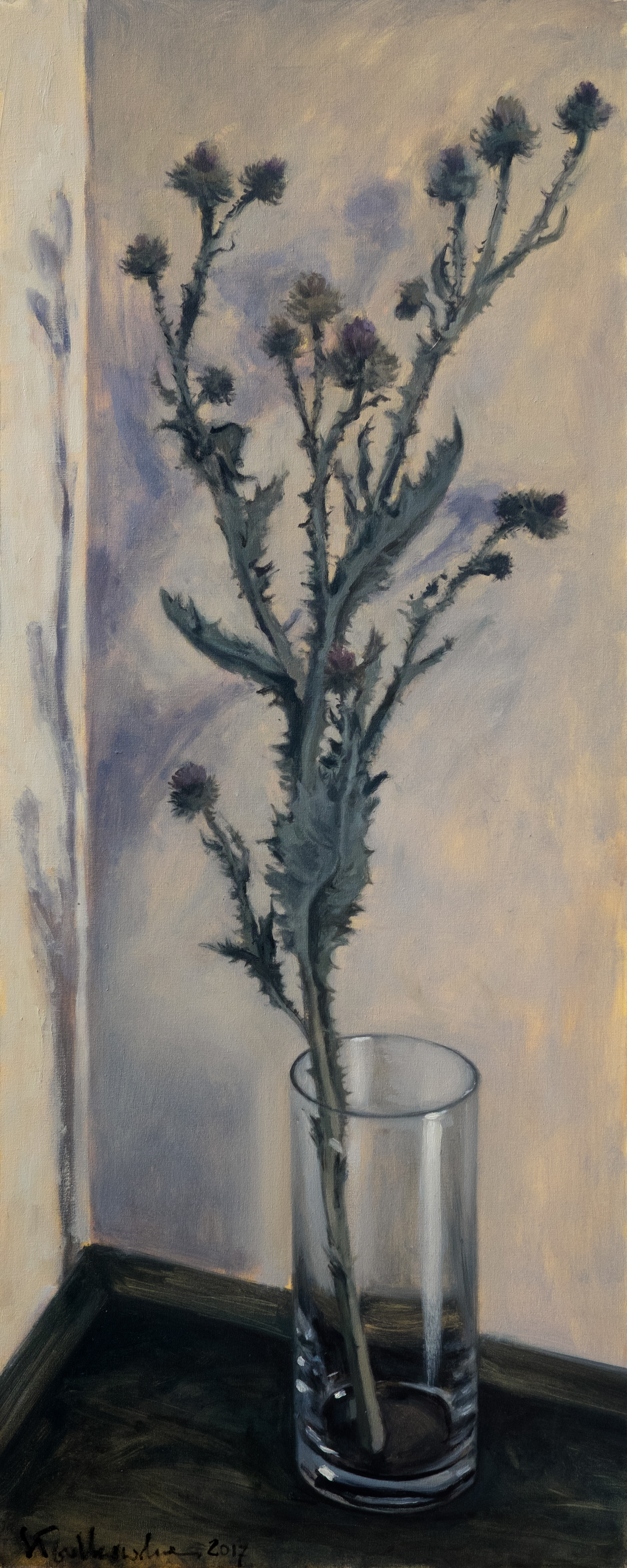 Oset - obraz olejny na płótnie 40 x 100 cm   /PRIVATE COLLECTION/