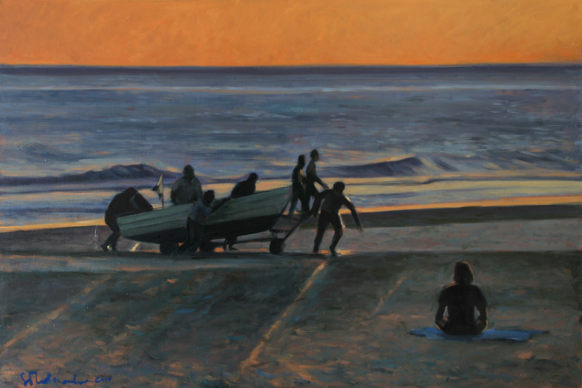 Fishermen – obraz olejny na płótnie 120 x 80 cm   /PRIVATE COLLECTION/