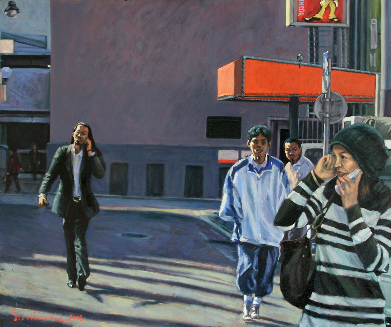 O-genki desu ka? - obraz olejny na płótnie 120 x 100 cm   /PRIVATE COLLECTION/