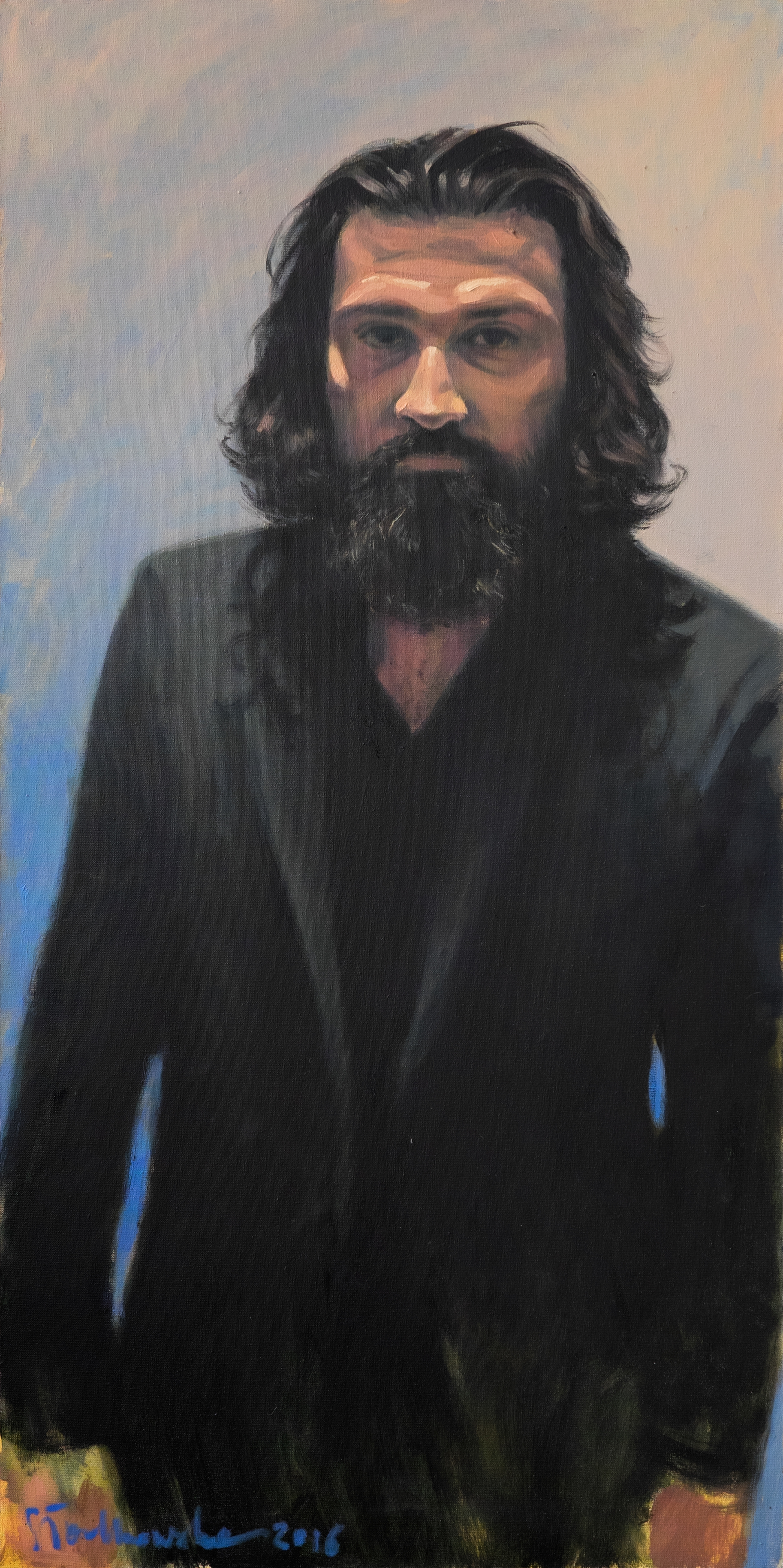 Pan H. – obraz olejny na płótnie 40 x 80 cm