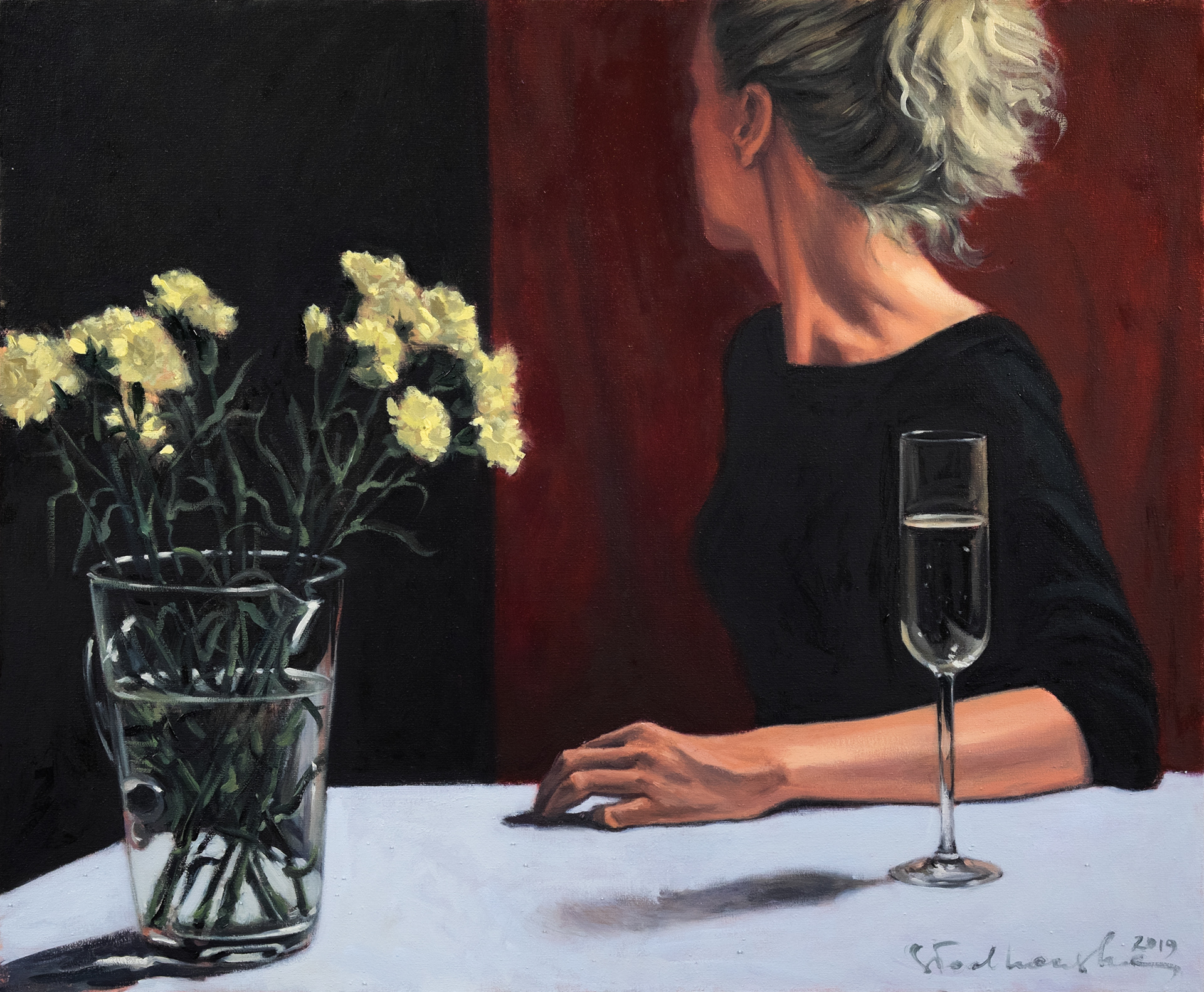 Czekająć na Twój powrót – obraz olejny na płótnie 65 x 54 cm   /PRIVATE COLLECTION/