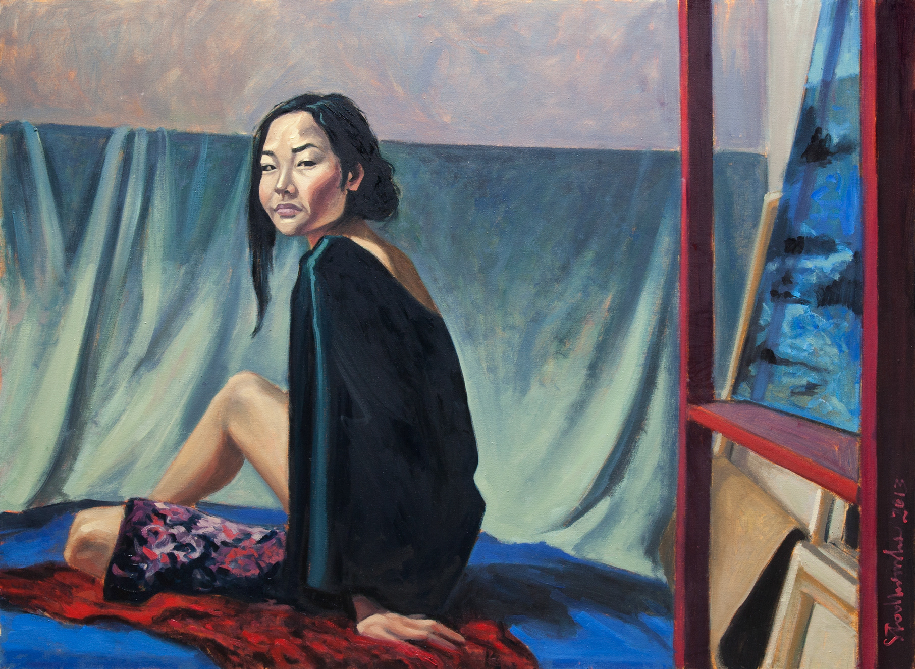 Oogii 2 - obraz olejny na płótnie 100 x 73 cm