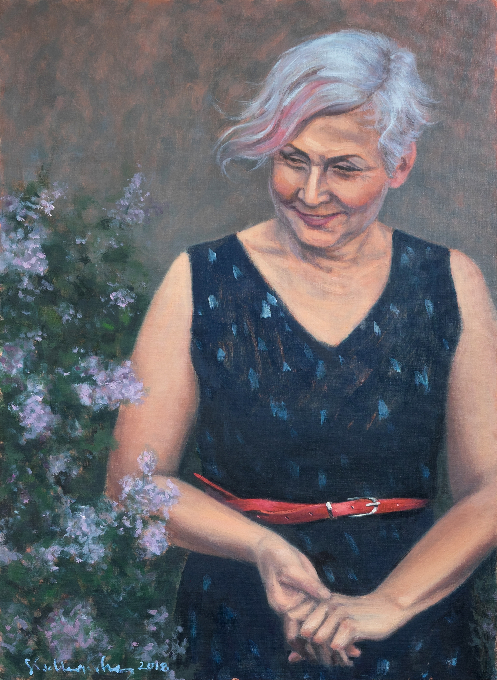 Portret Marii – obraz olejny na płótnie 49 x 67 cm   /PRIVATE COLLECTION/