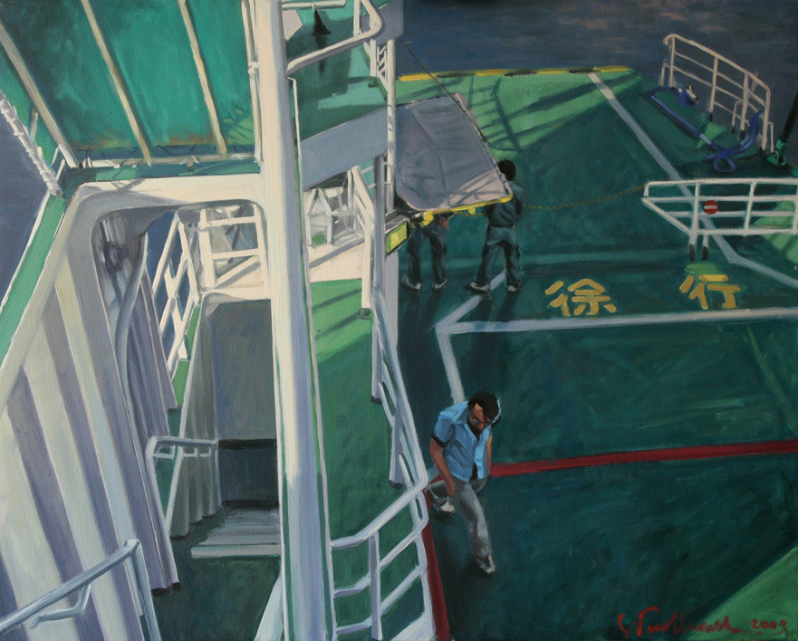 Ofuku - obraz olejny na płótnie 100 x 80 cm