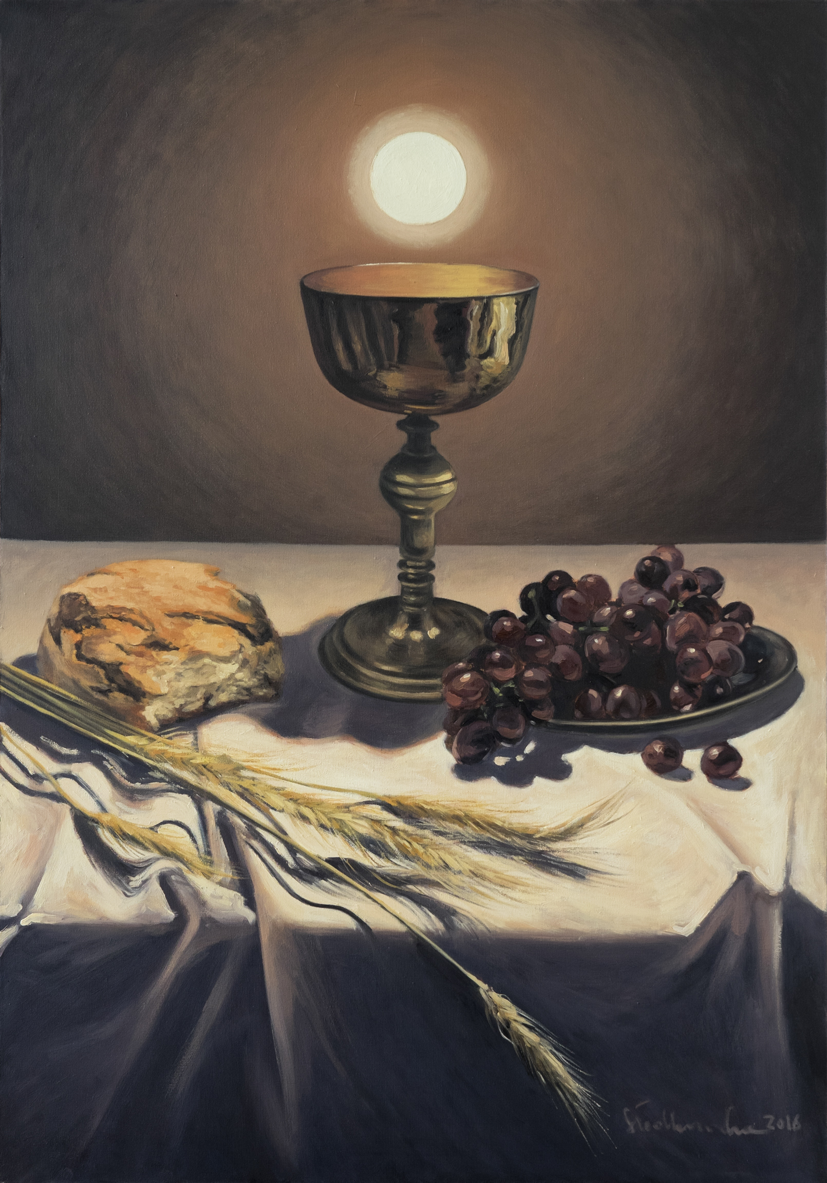 Boże Ciało. – obraz olejny na płótnie 70 x 100 cm   /PRIVATE COLLECTION/