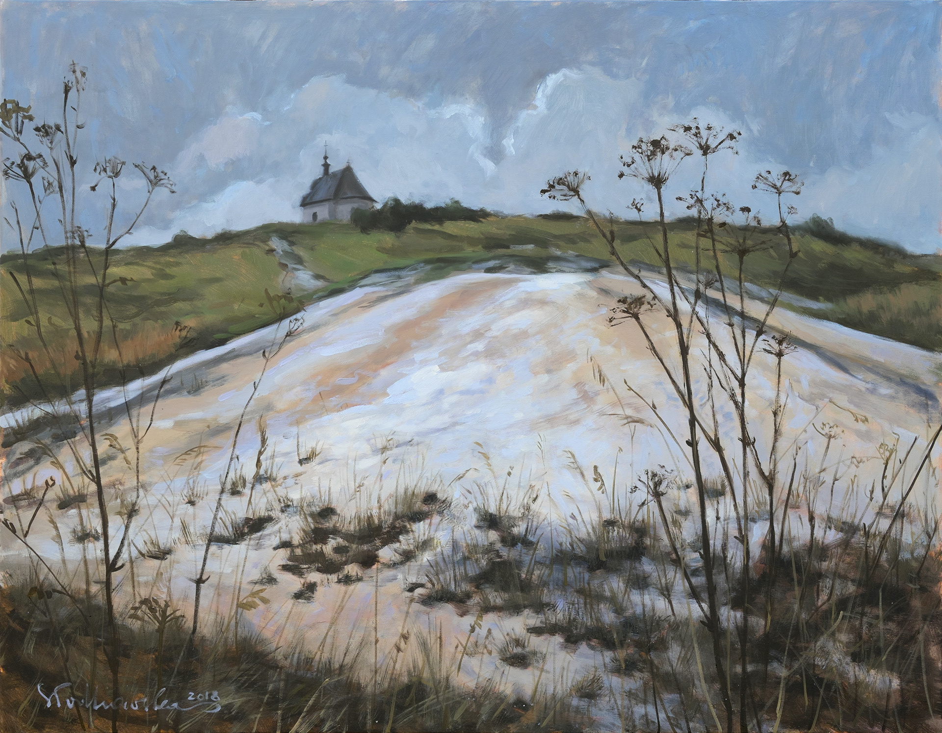 Siwa Broda – obraz olejny na płótnie 90 x 70 cm   /PRIVATE COLLECTION/