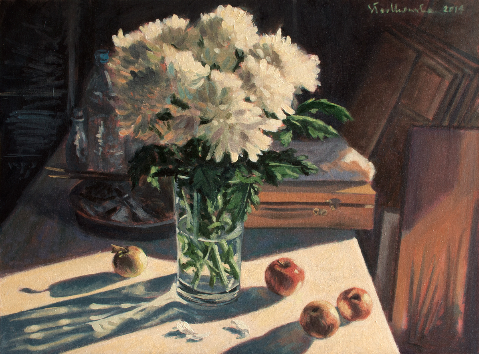 Chrysanthemum - obraz olejny na płótnie 73 x 54 cm   /PRIVATE COLLECTION/