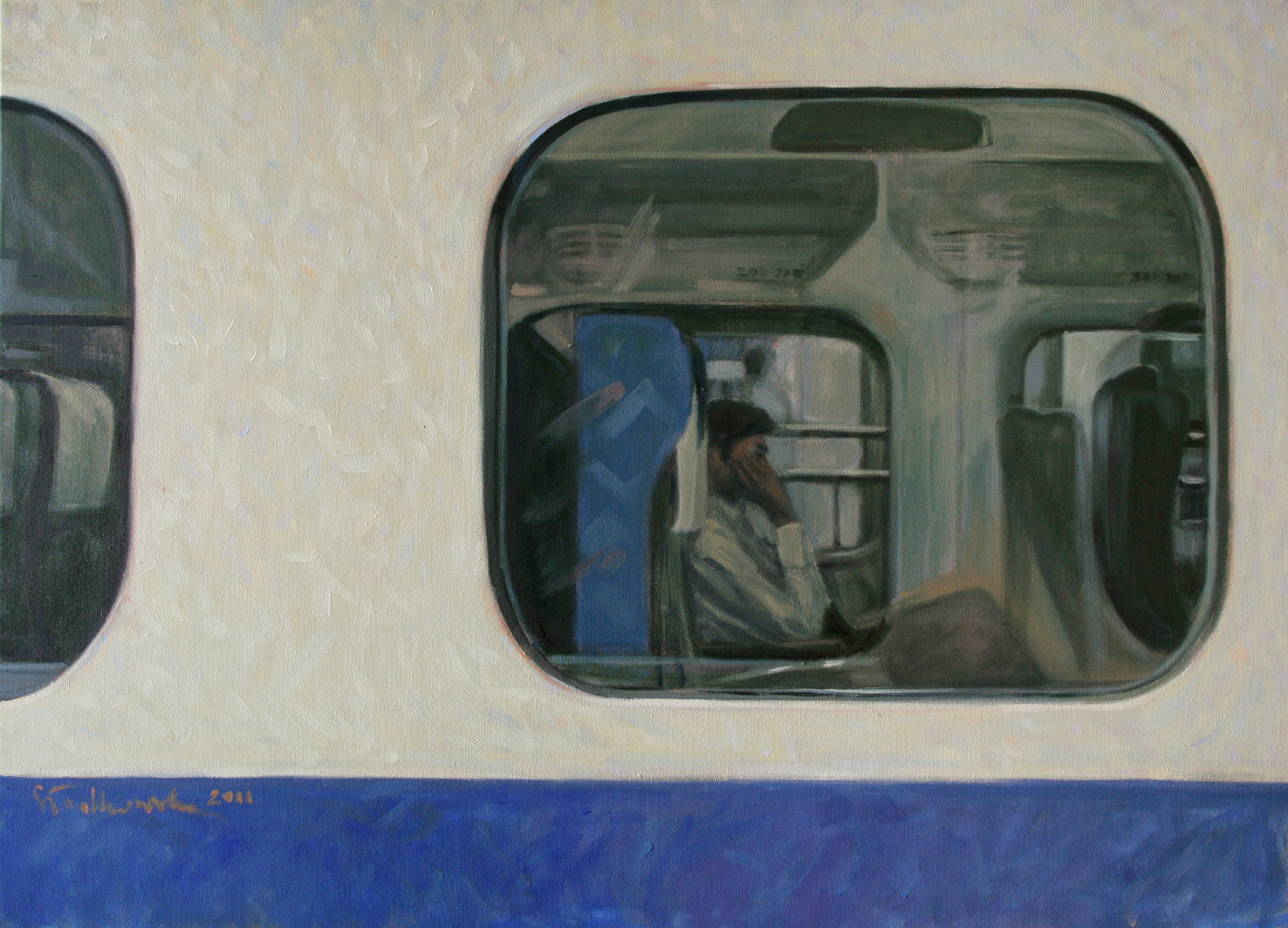 Shinkansen - obraz olejny na płótnie 100 x 73 cm   /PRIVATE COLLECTION/