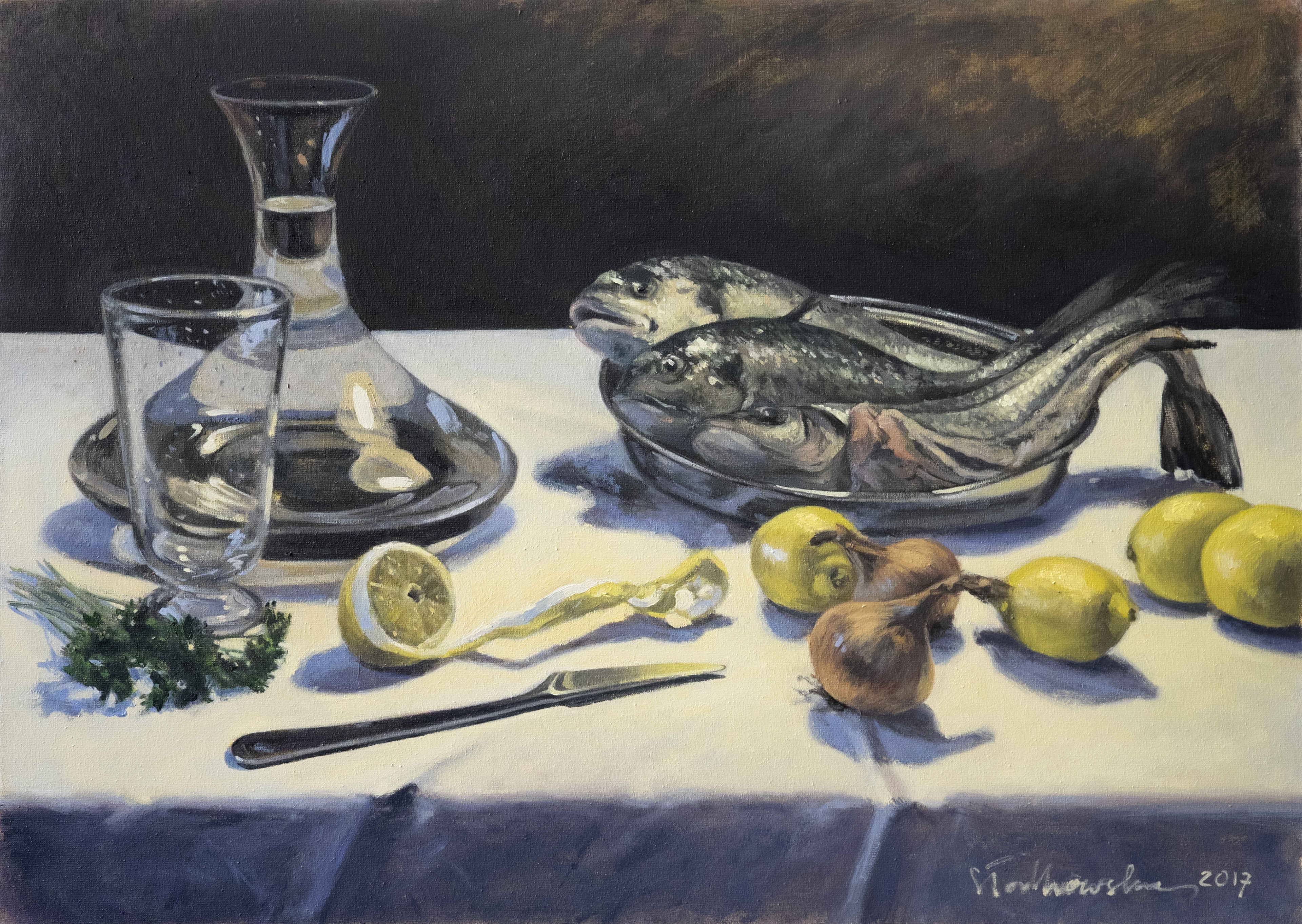 Post - obraz olejny na płótnie 70 x 50 cm   /PRIVATE COLLECTION/