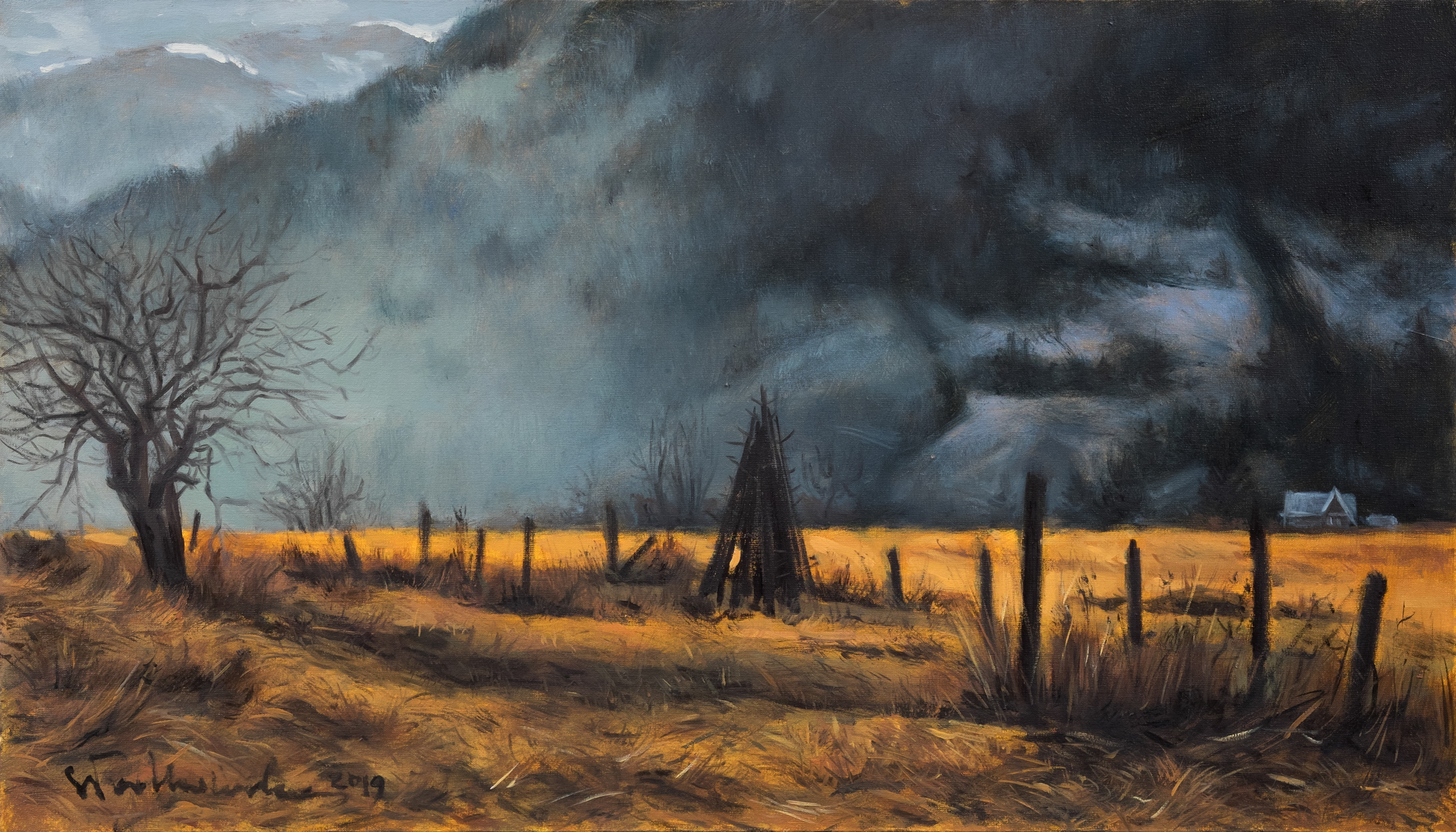 Łomnica Zdrój, Beskid Sądecki - obraz olejny na płótnie 70 x 40 cm  /PRIVATE COLLECTION/