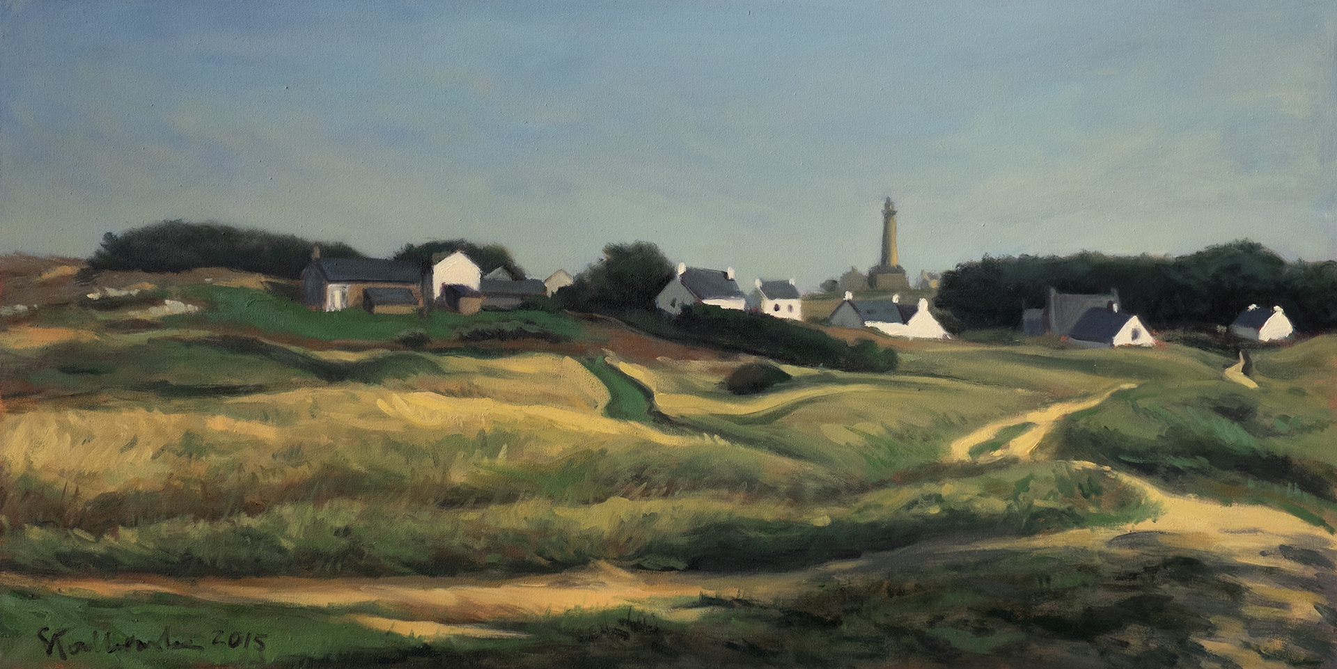 Ile de Batz 9 – obraz olejny na płótnie 80 x 40 cm