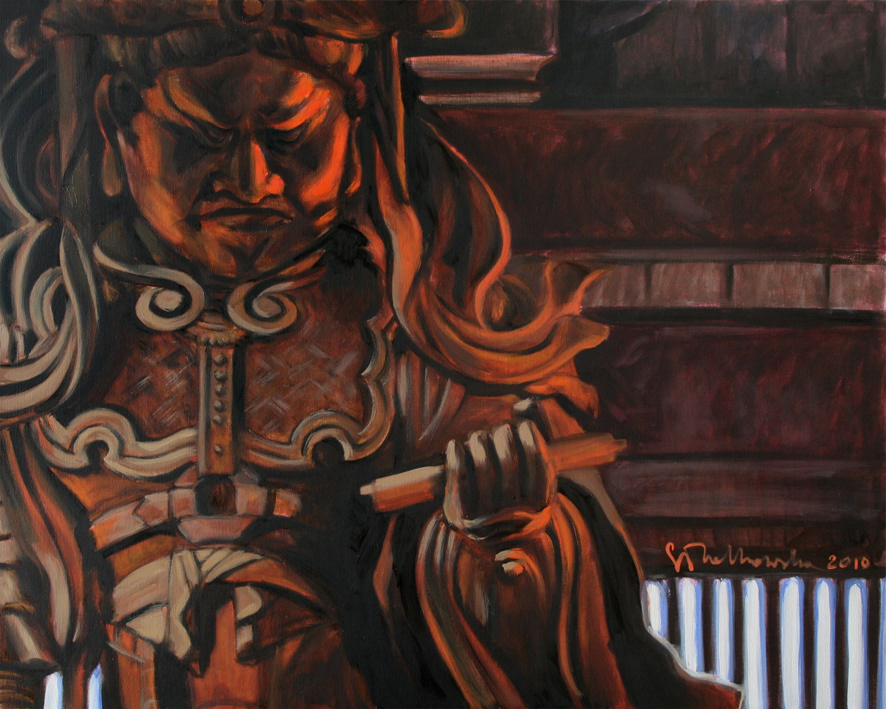 Komokuten - obraz olejny na płótnie 100 x 80 cm