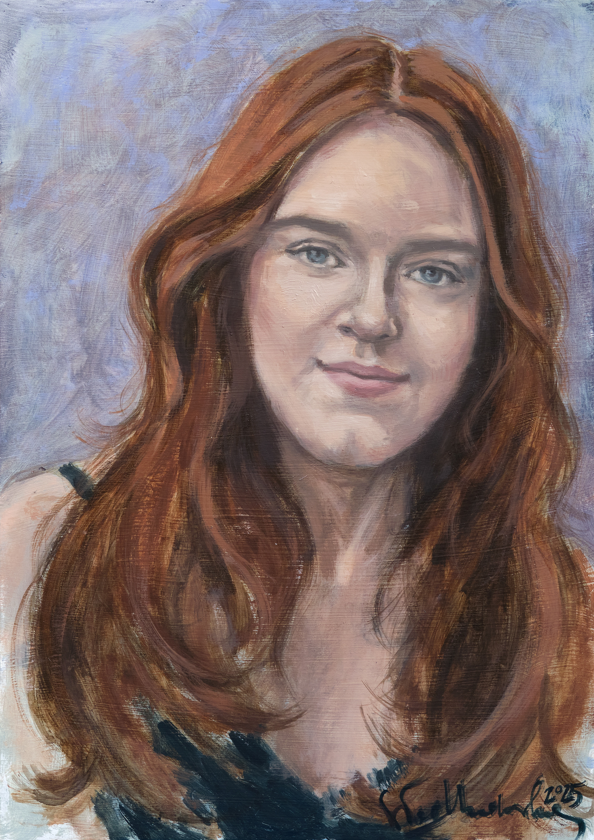 Marysia - obraz olejny na panelu 30 x 42 cm