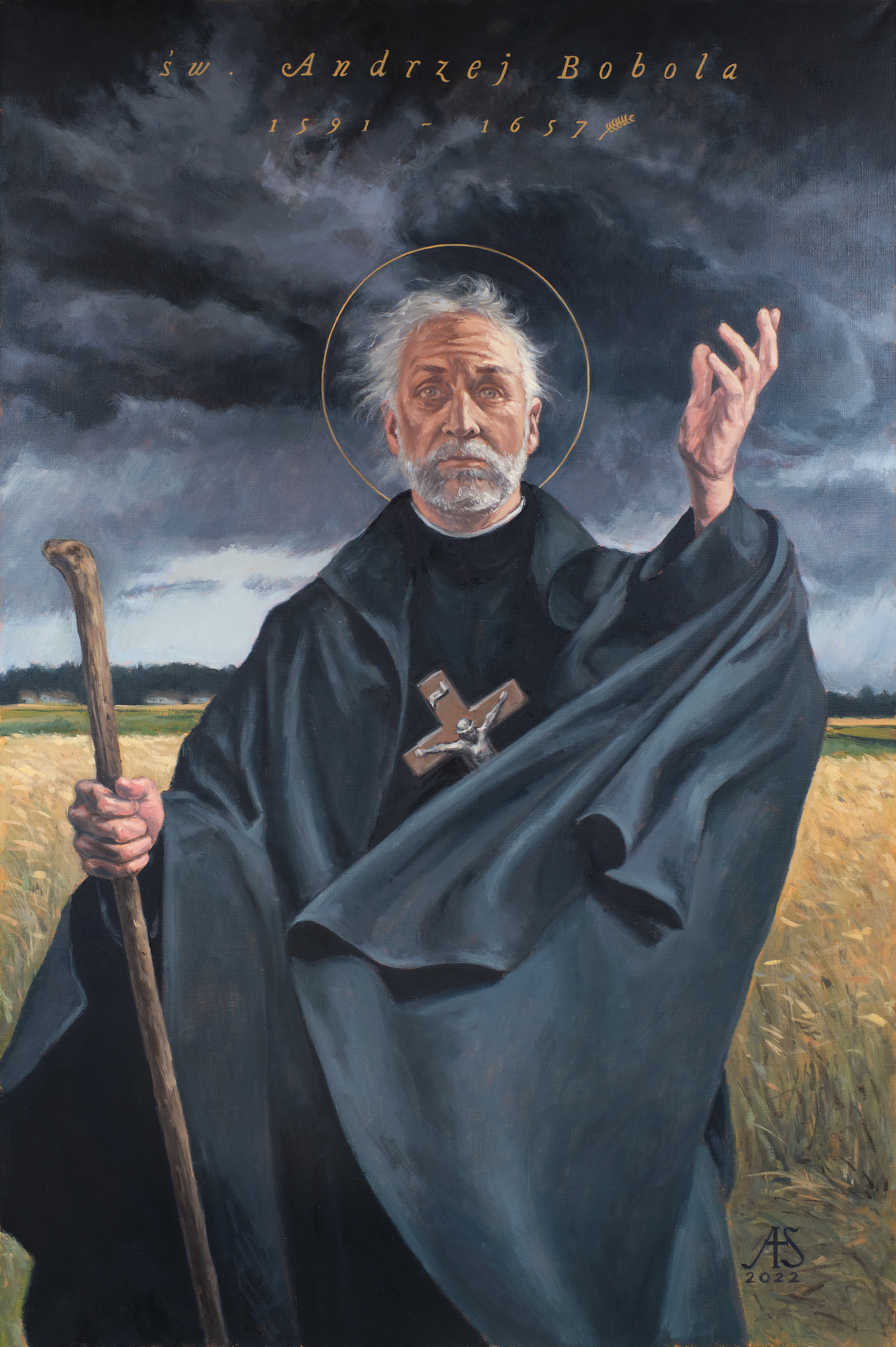Święty Andrzej Bobola. – obraz olejny na płótnie 80 x 120 cm   /PRIVATE COLLECTION/