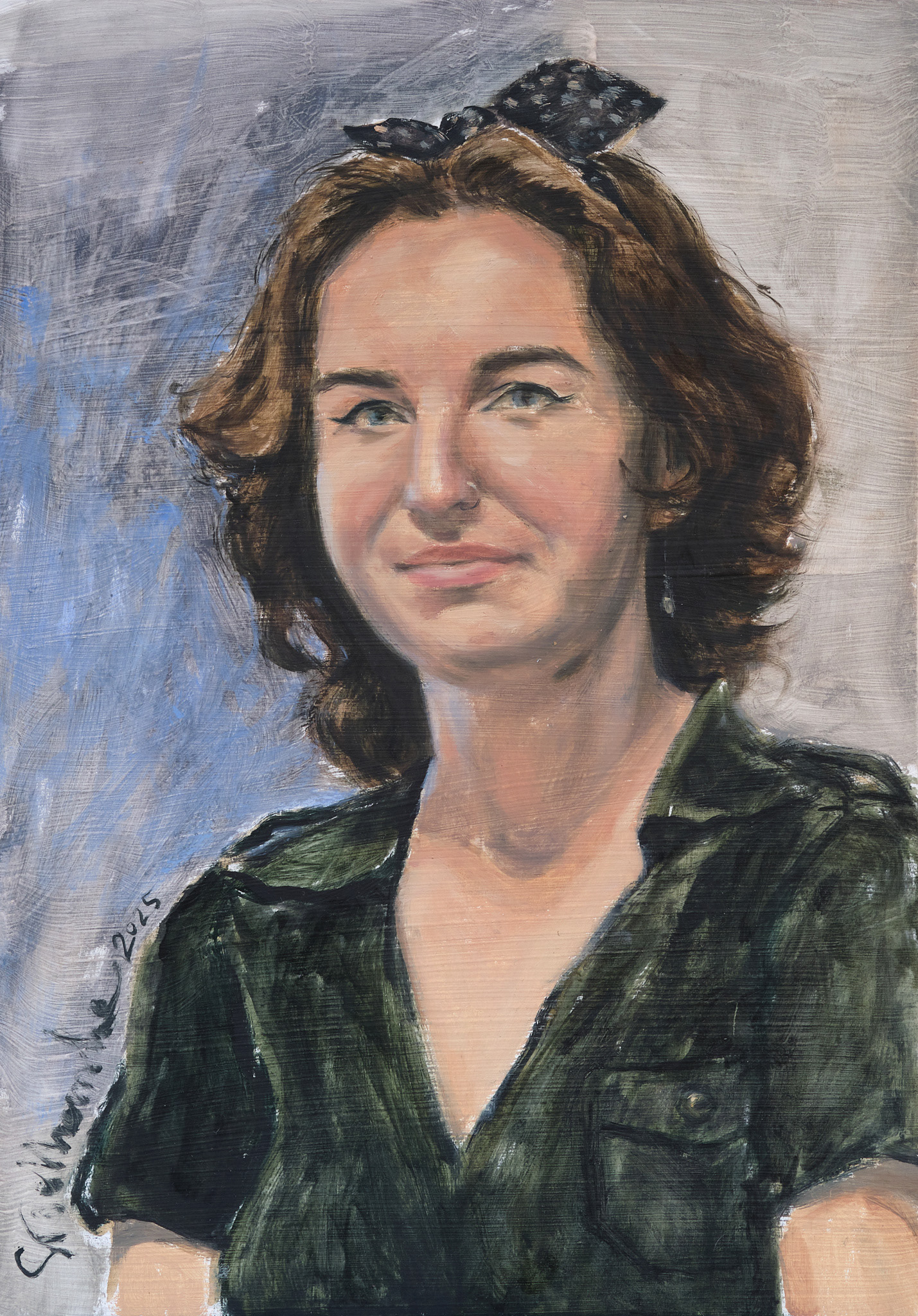 Matylda - obraz olejny na panelu 30 x 42 cm