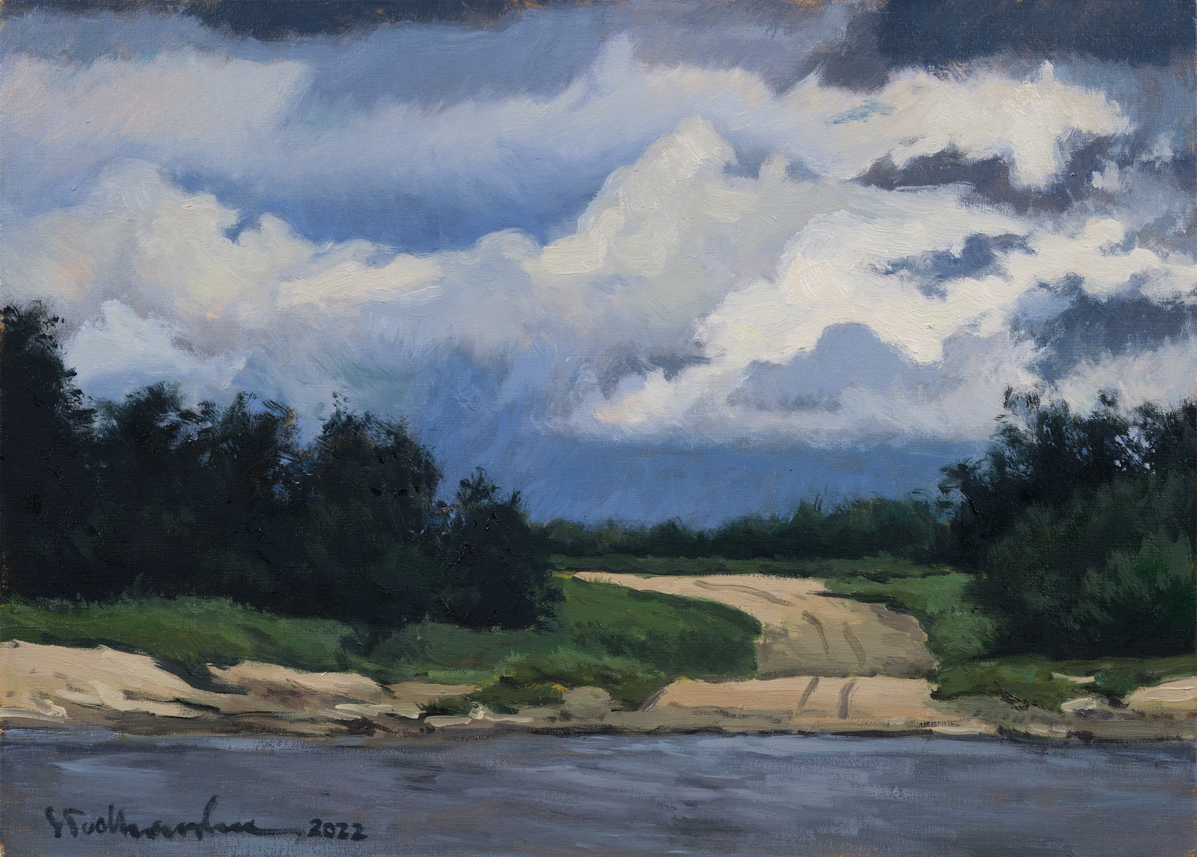 Okolice Solca 2, Kłudzie. – obraz olejny na płótnie 46 x 33 cm