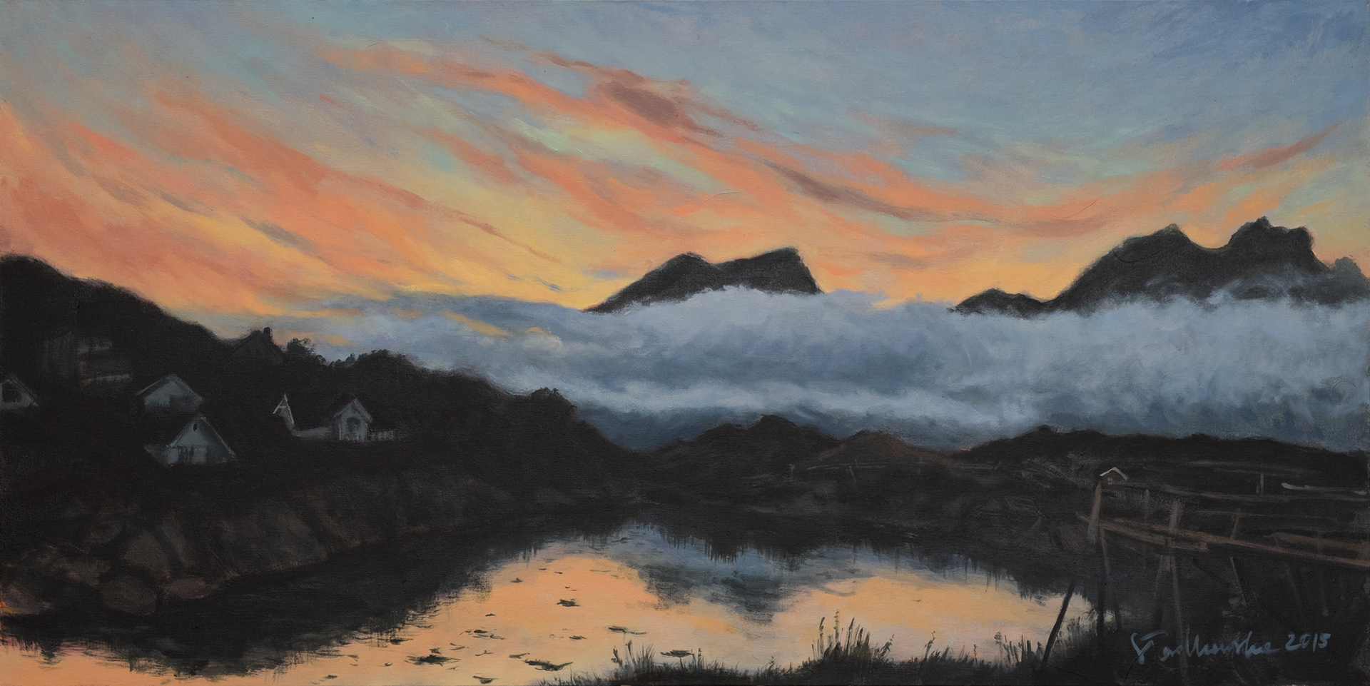 1:50 am, Balstad – obraz olejny na płótnie 80 x 40 cm   /PRIVATE COLLECTION/