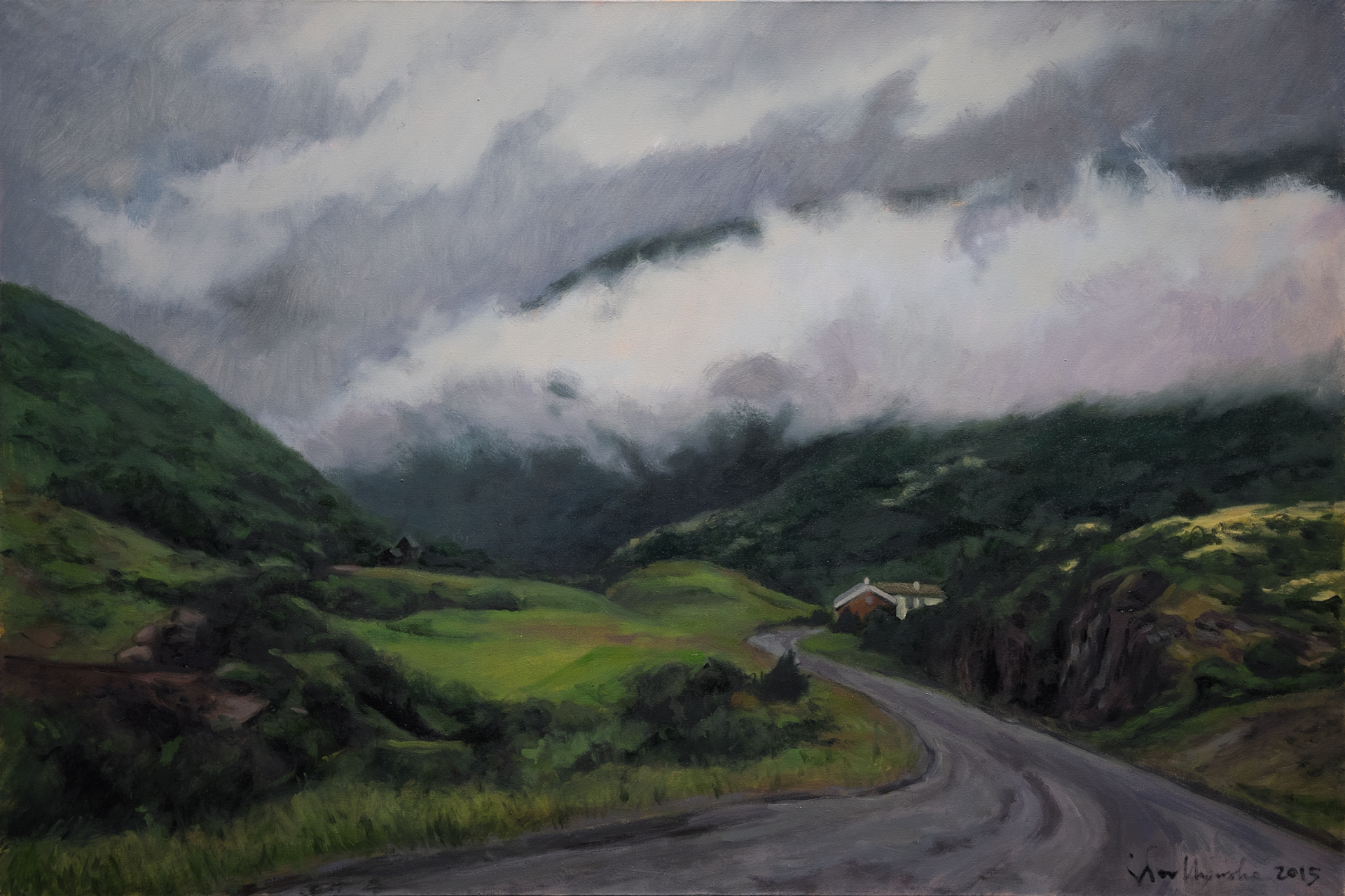 Somewhere in Dovre 1 - obraz olejny na płótnie 90 x 60 cm   /PRIVATE COLLECTION/