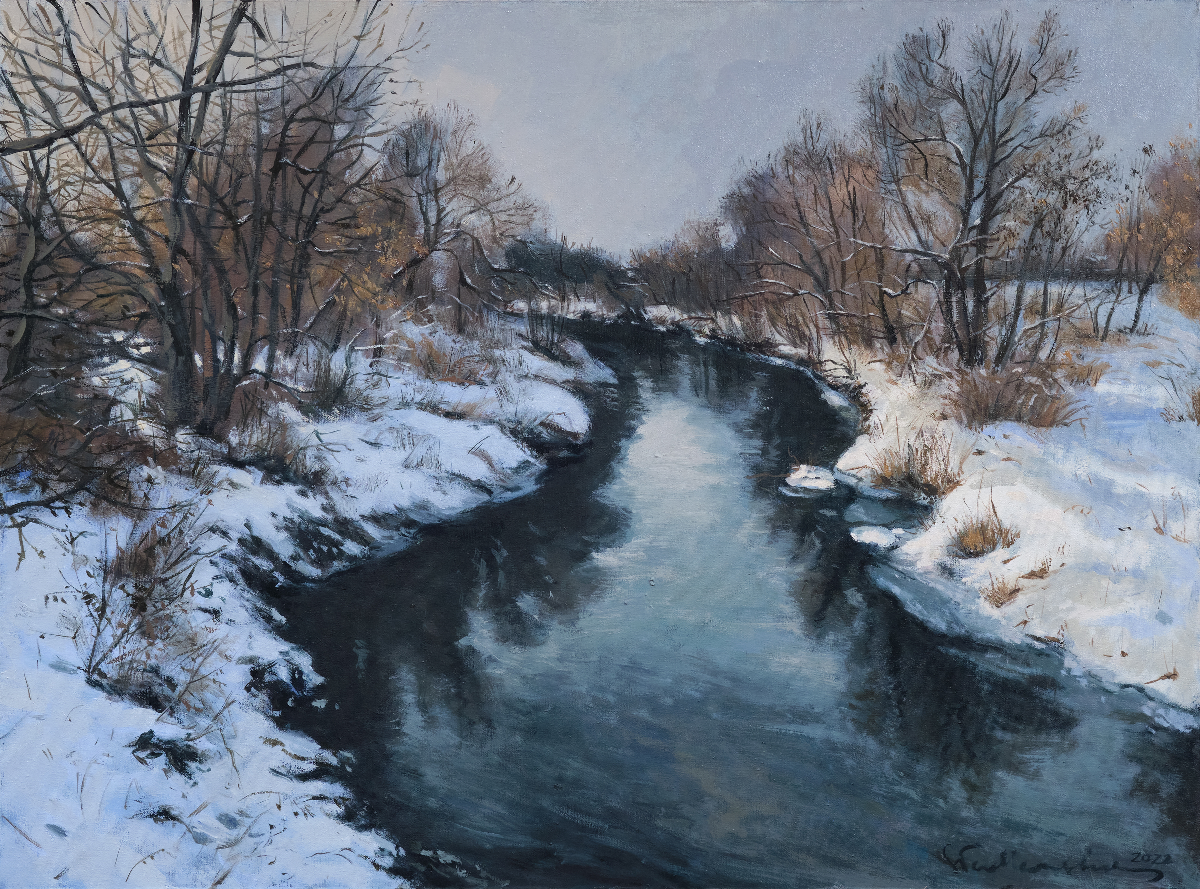 Okolice Kunowa 3, świętokrzyskie. –obraz olejny na płótnie 73 x 54 cm   /PRIVATE COLLECTION/