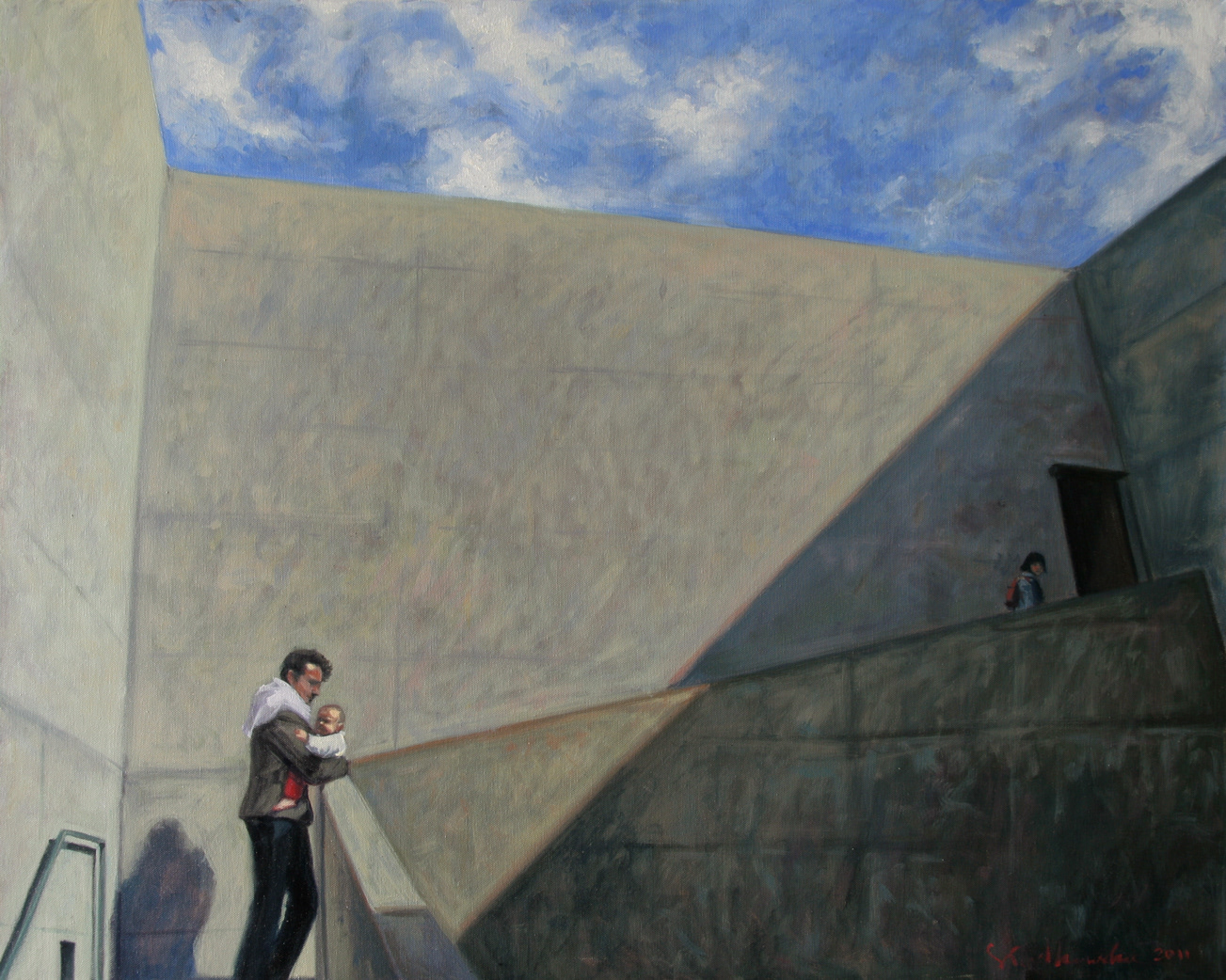 Nao-shima I - obraz olejny na płótnie 100 x 80 cm