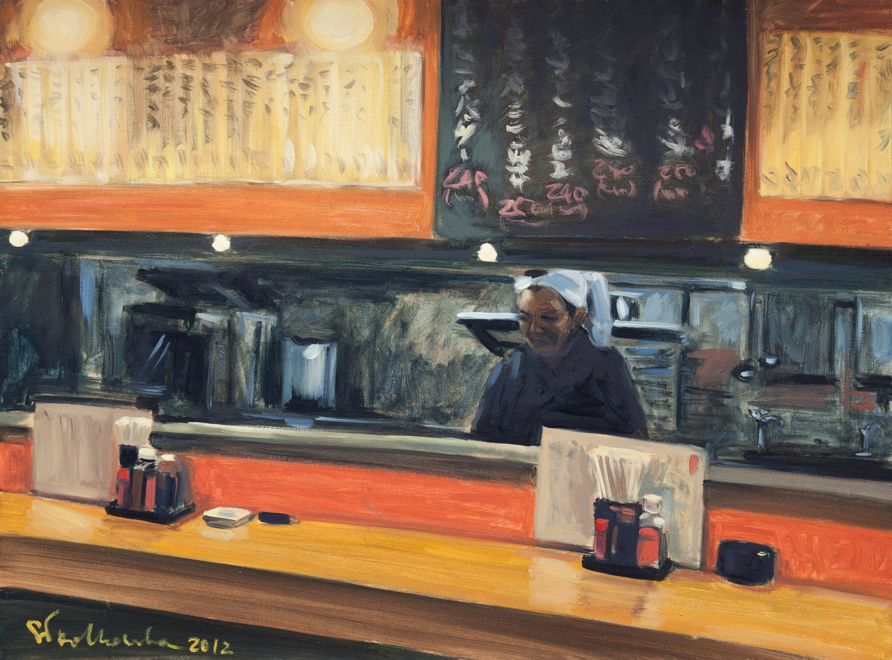 Bar - obraz olejny na płótnie 73 x 54 cm    /PRIVATE COLLECTION/