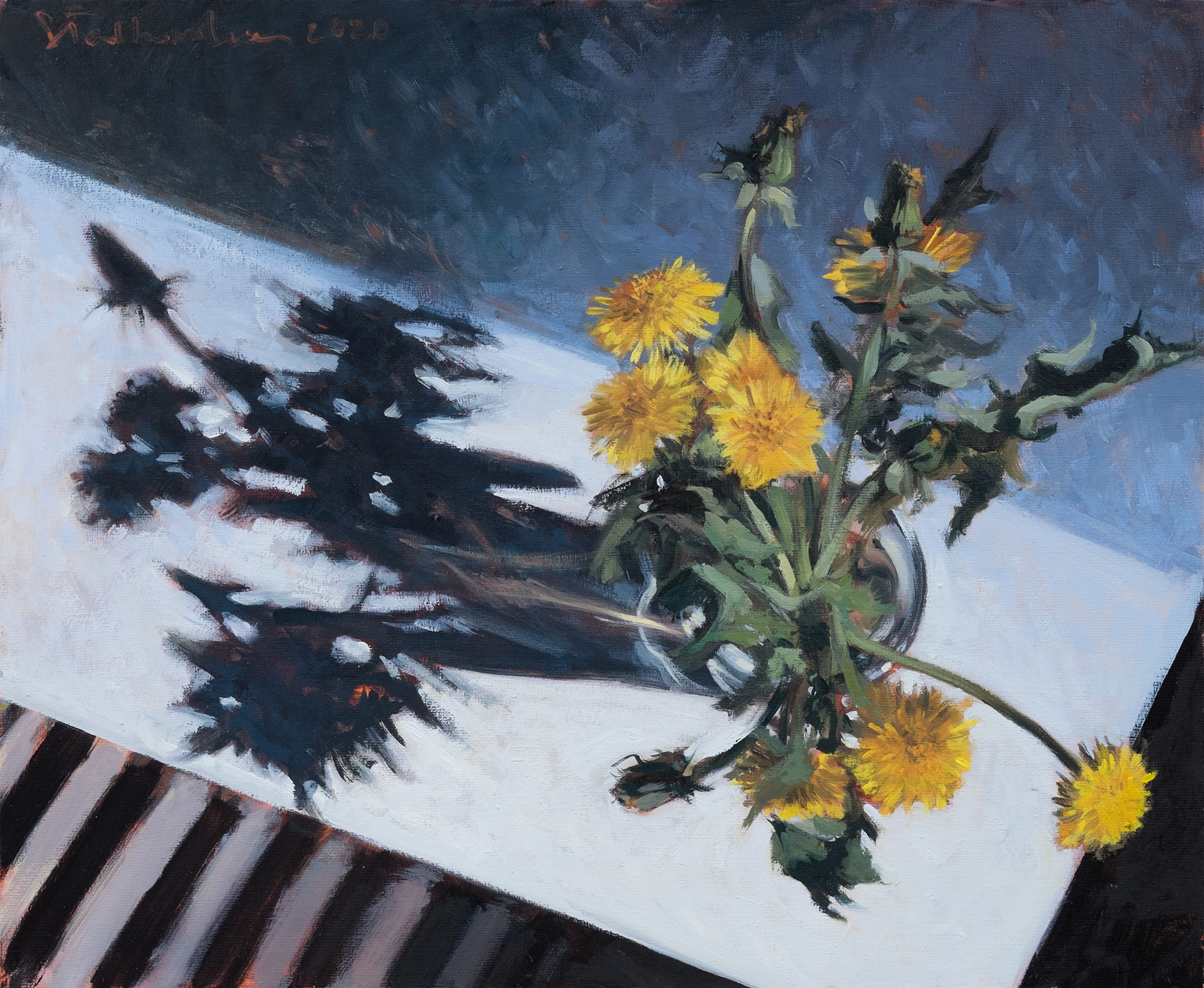 Żółty bukiecik – obraz olejny na płótnie 46 x 38 cm   /PRIVATE COLLECTION/