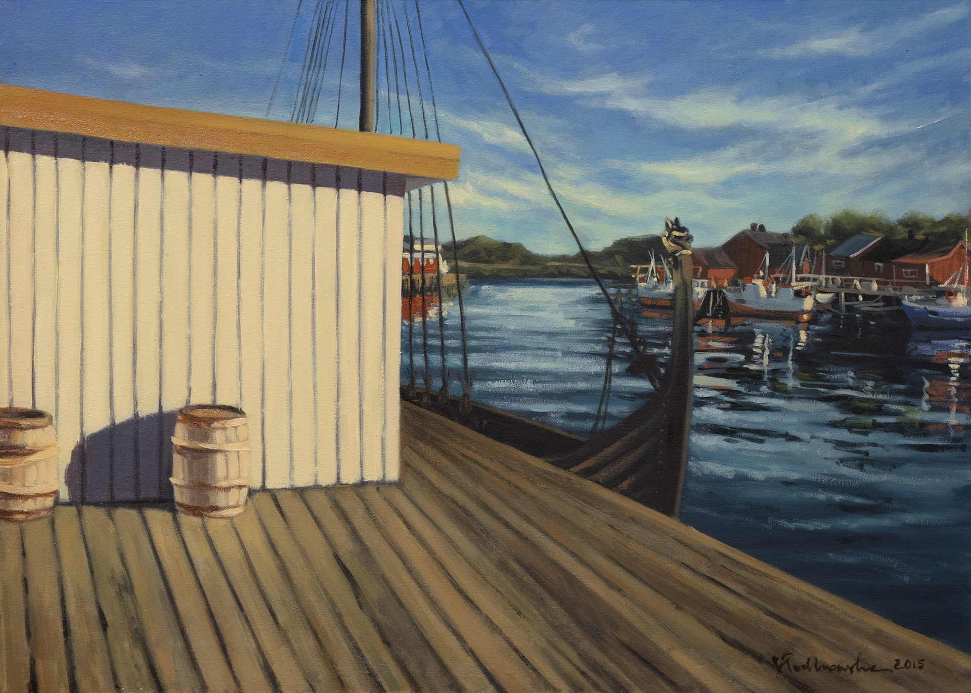 Balstad 1 - obraz olejny na płótnie 70 x 50 cm