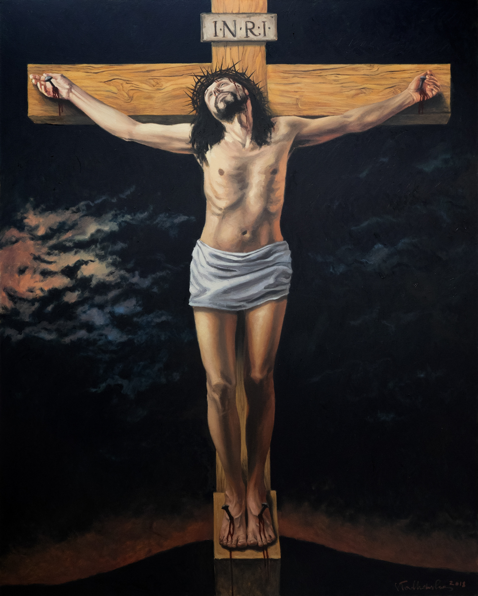 Ukrzyżowanie. – obraz olejny na płótnie 120 x 150 cm   /PRIVATE COLLECTION/