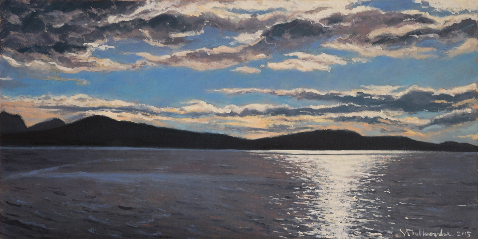 Tysfjord 2 – obraz olejny na płótnie 100 x 50 cm   /PRIVATE COLLECTION/